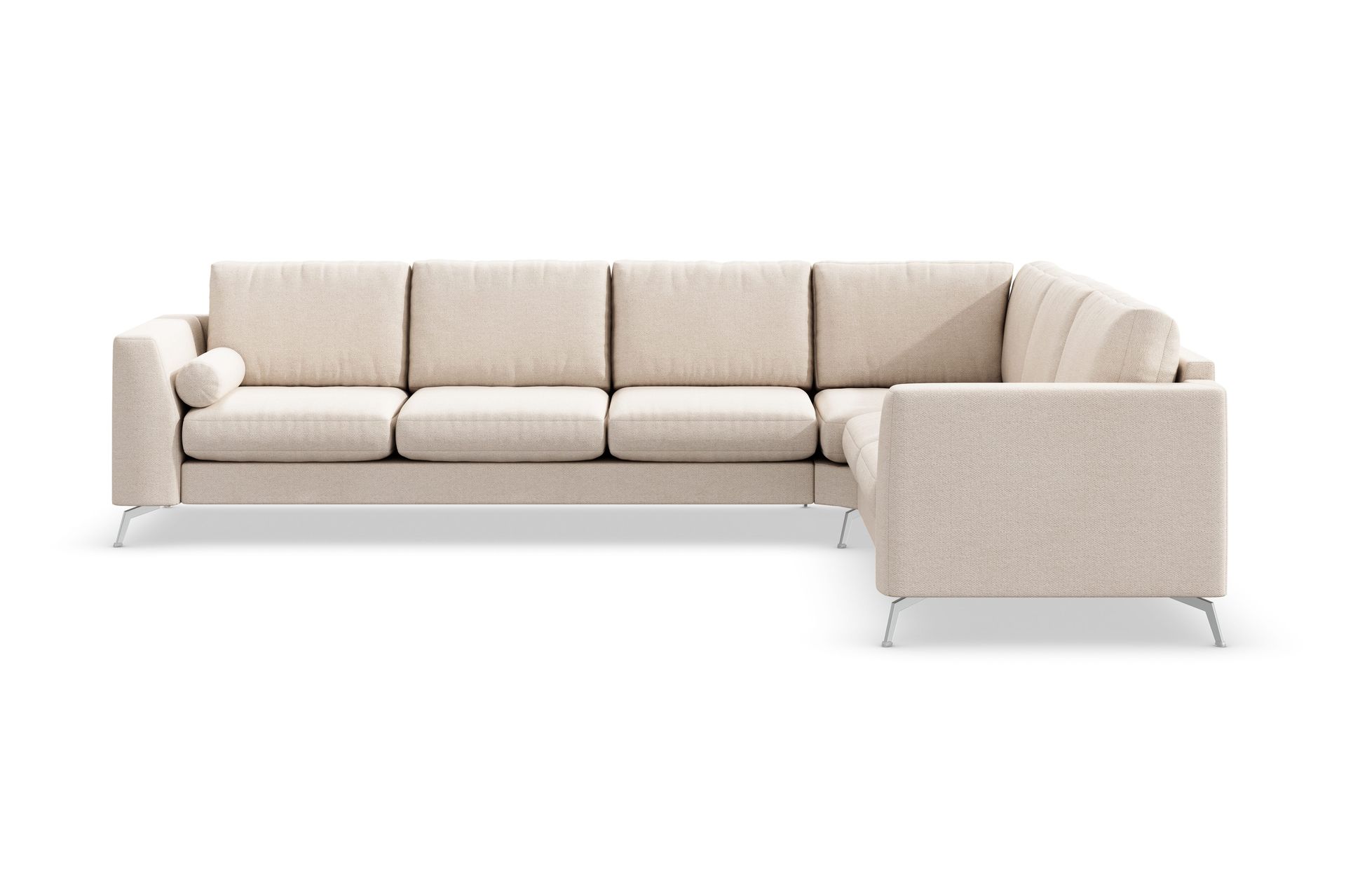 Ocean Lyx 5-sits V&auml;ndbar L-formad H&ouml;rnsoffa i Tyg - Beige