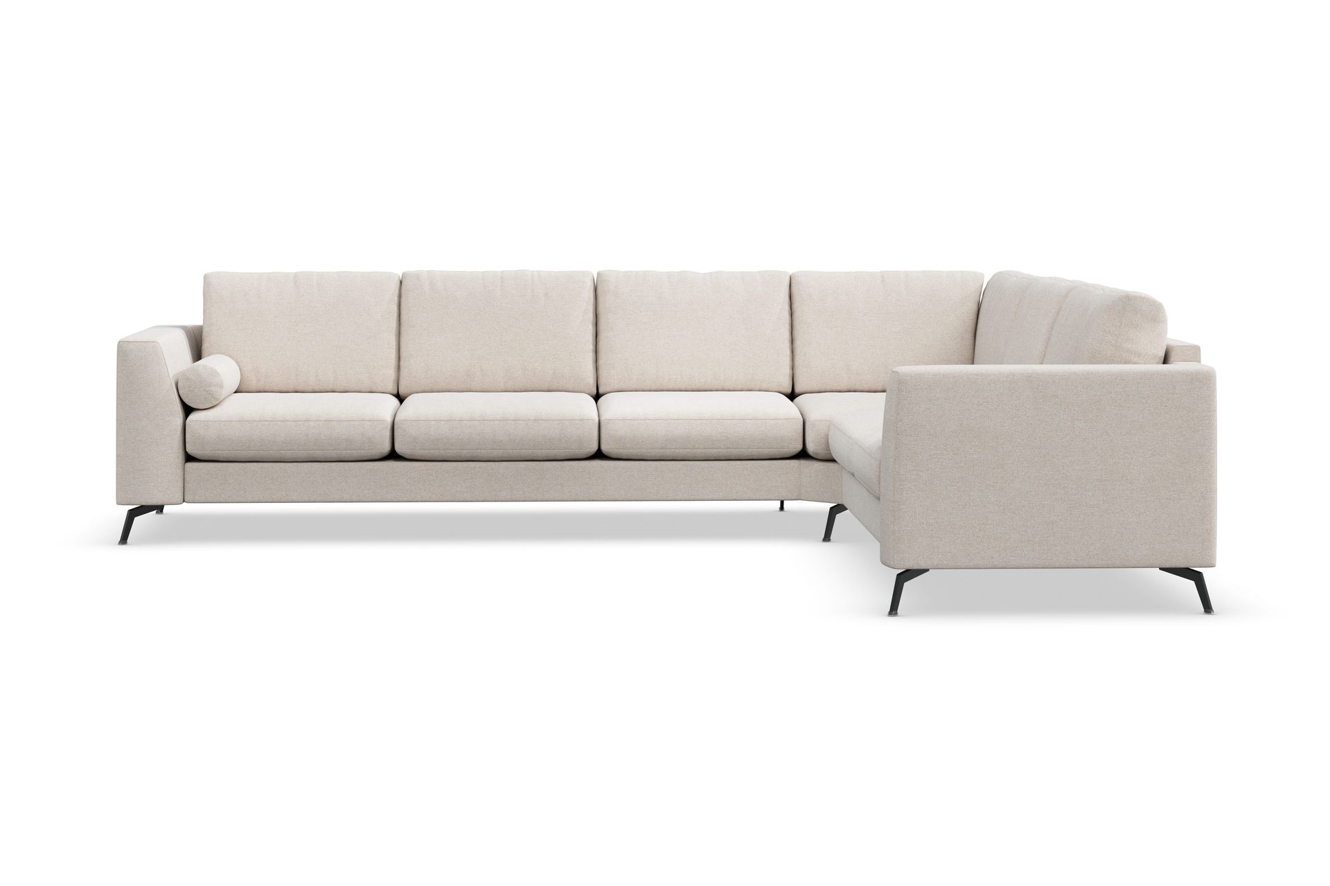 Ocean Lyx 5-sits V&auml;ndbar L-formad H&ouml;rnsoffa i Tyg - Beige