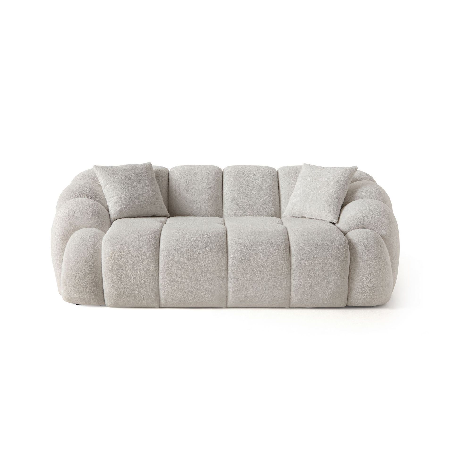 Octavio 2-sitssoffa 199x70x80 cm - Vit
