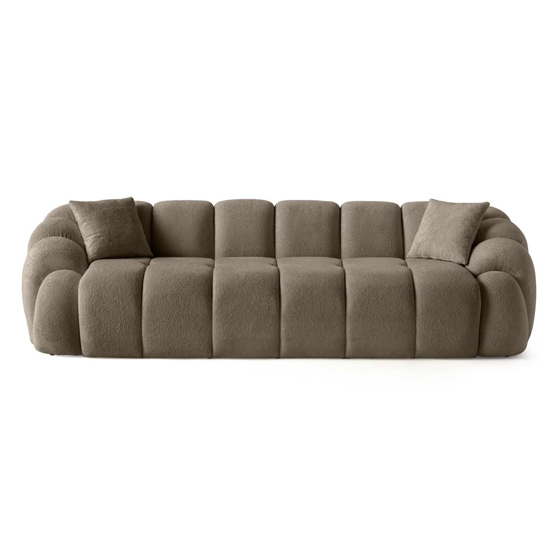 Octavio 4-sitssoffa 268x70x80 cm - Brun