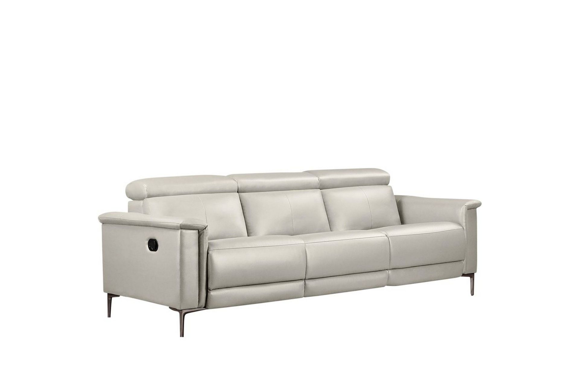 Reclinersoffa utan h&ouml;rn Loft24 3-sitssoffa Lund Cream White -