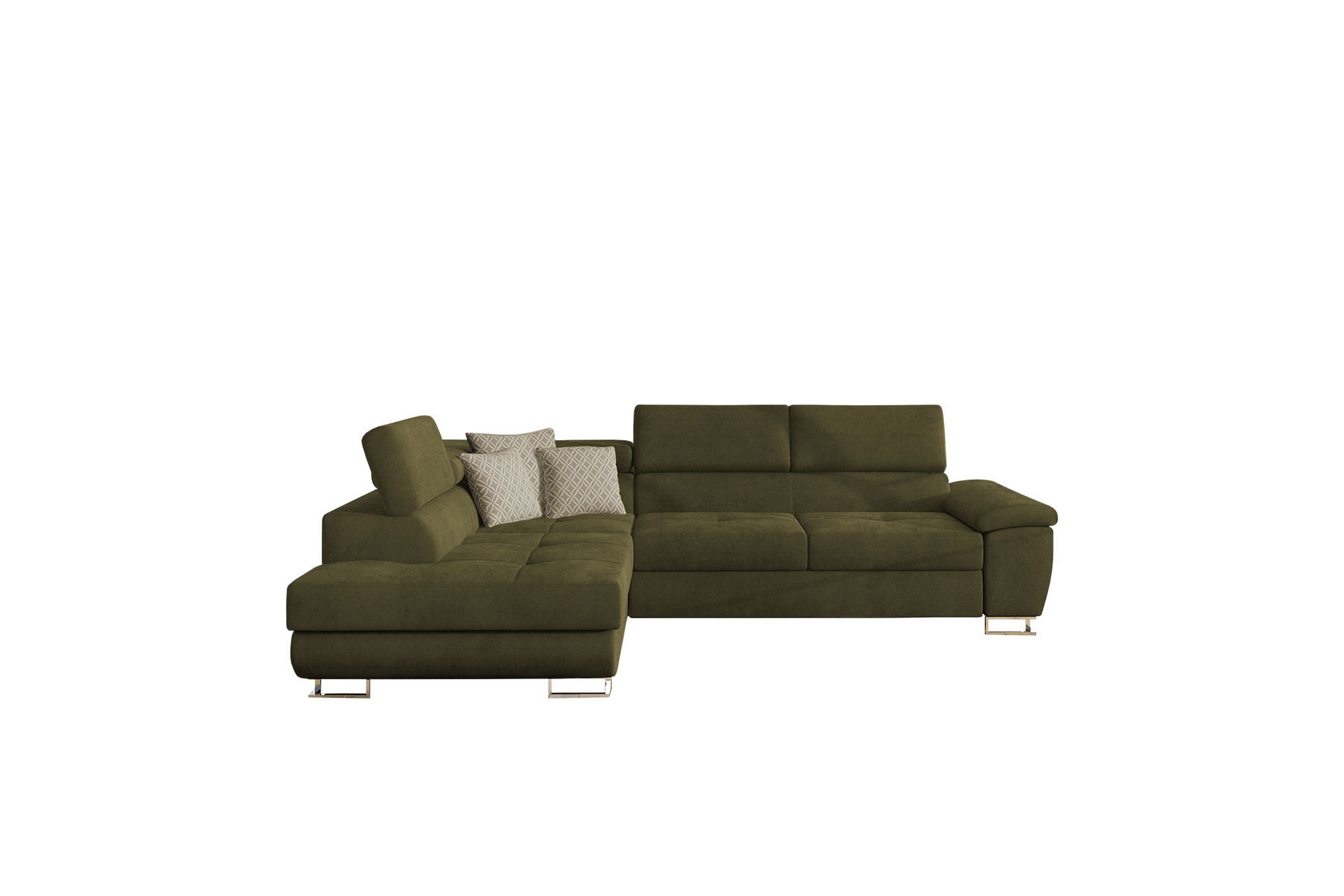 Reginia Soffa med Schäslong 3-sits Grön/Vit