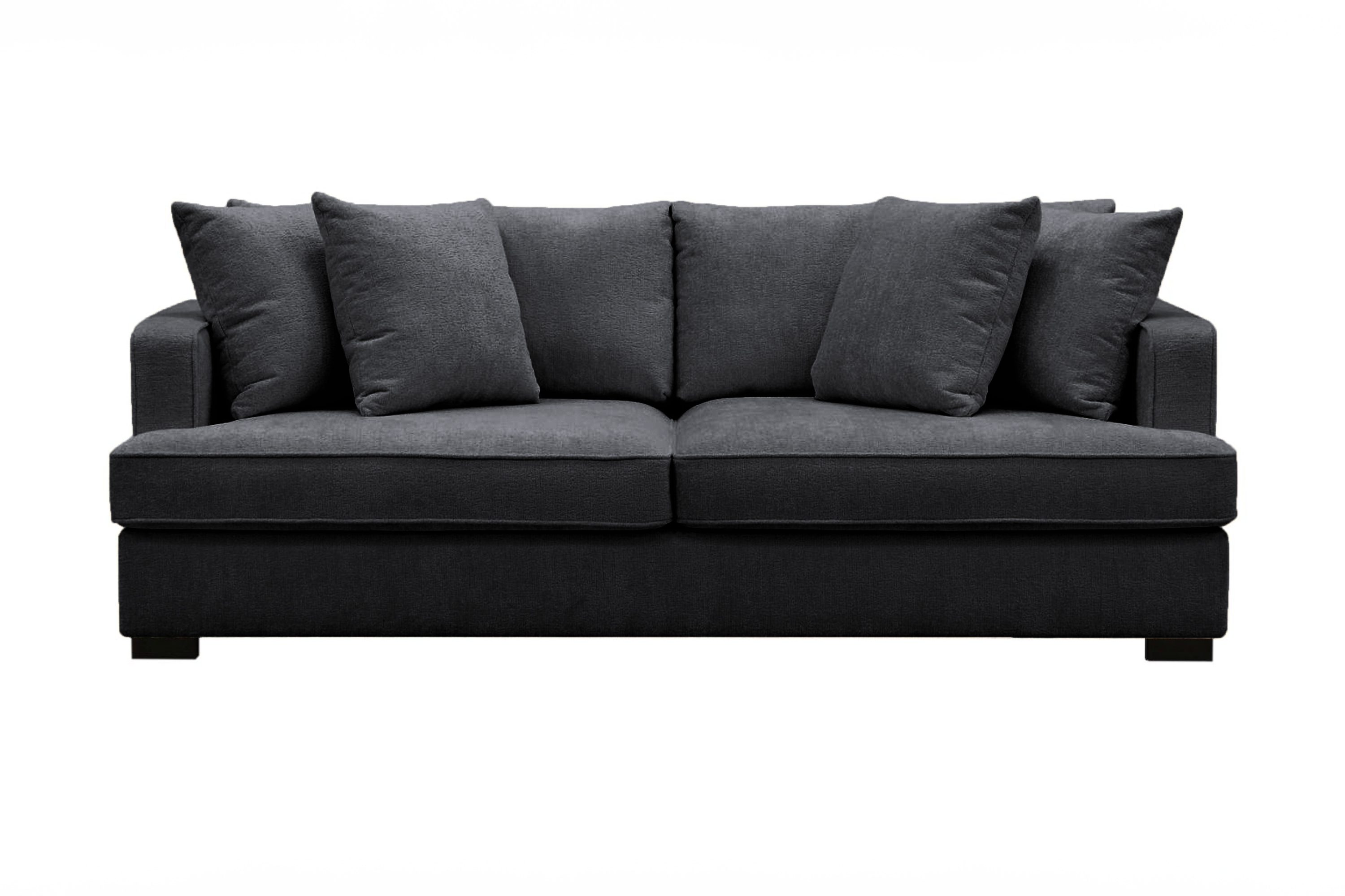 Rossita 3-sits Djup Soffa i Chenille Svart