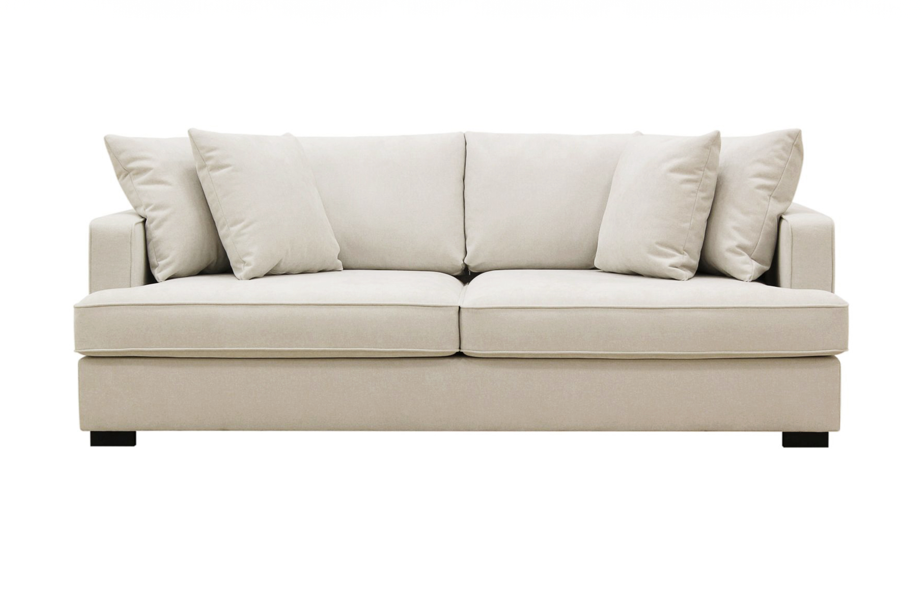 Rossita 3-sits Djup Tygsoffa Beige
