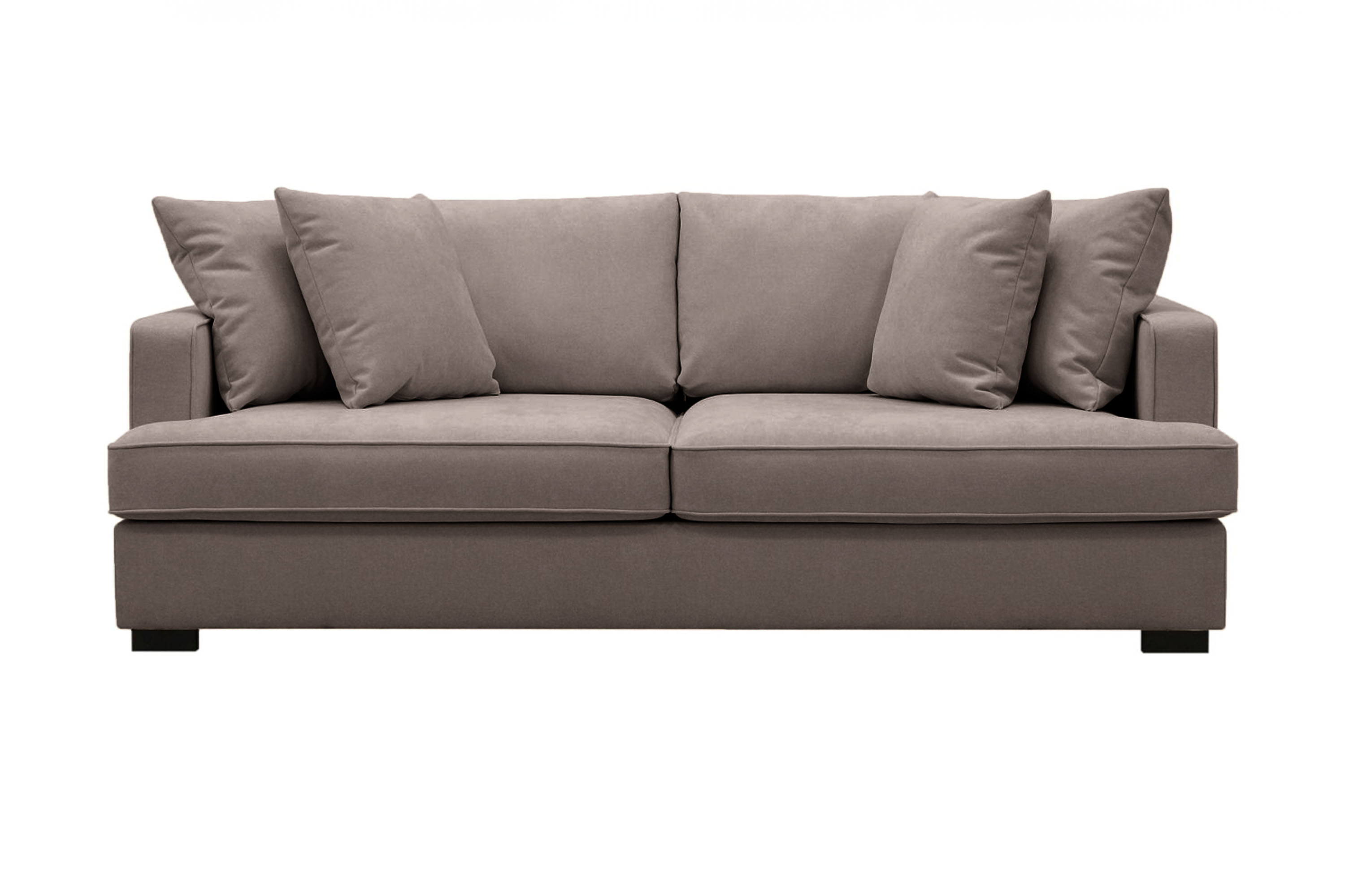 Rossita 3-sits Djup Tygsoffa Brun