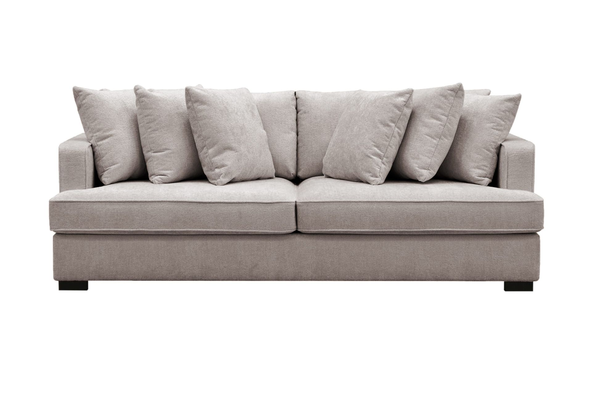 Rossita 4-sits Djup Soffa i Chenille - Gr&aring; / Brun