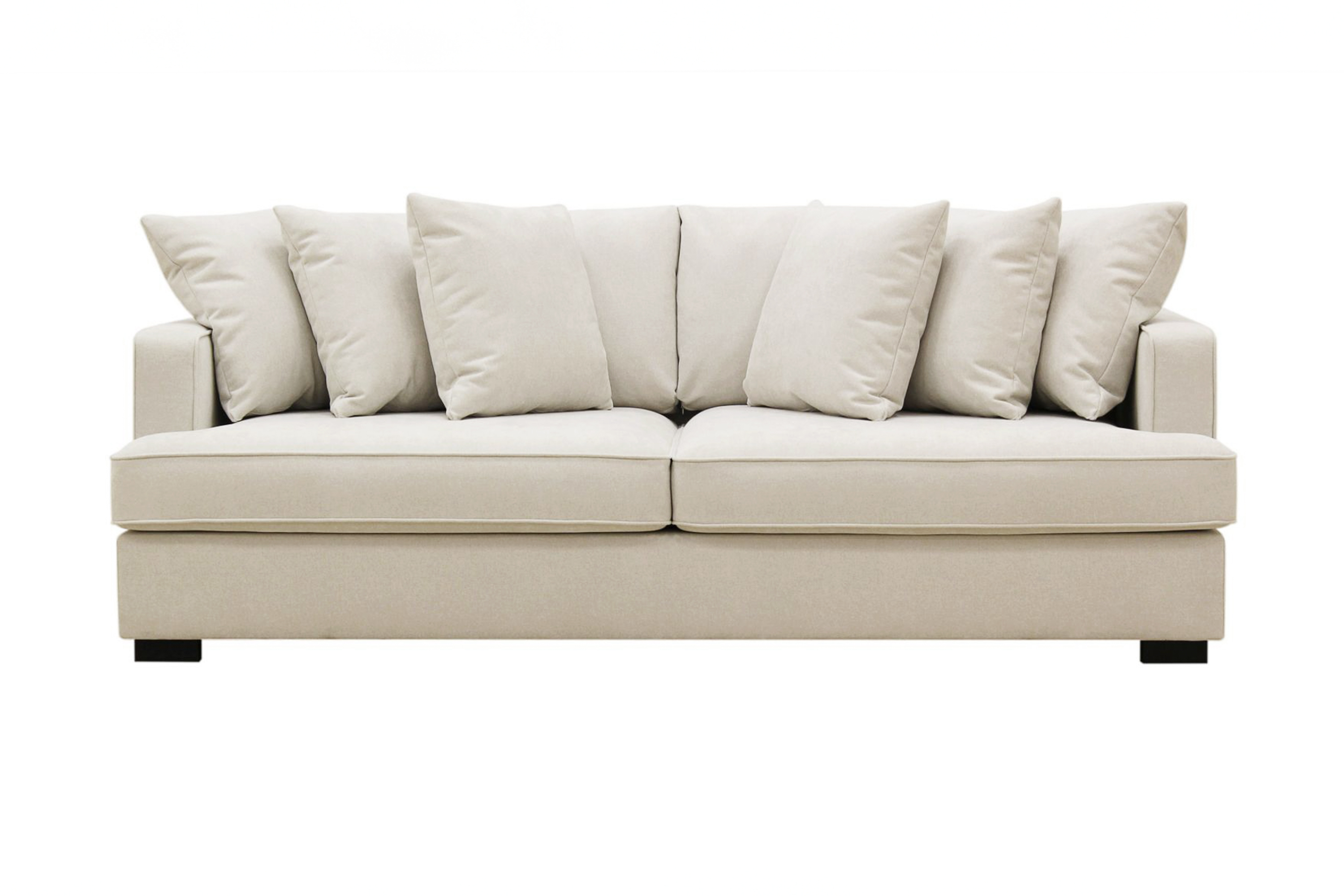 Rossita 4-sits Djup Tygsoffa Beige