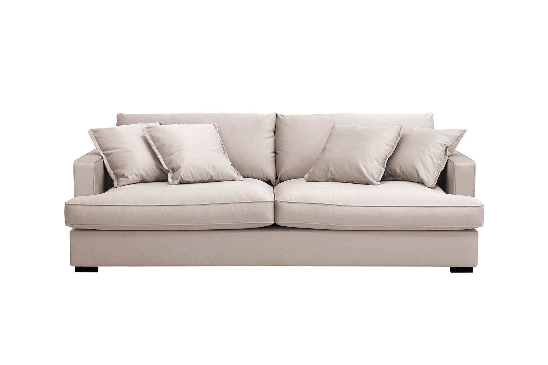 Rossita Lyx 2,5-sits Extra djup Soffa i Sammet - Beige
