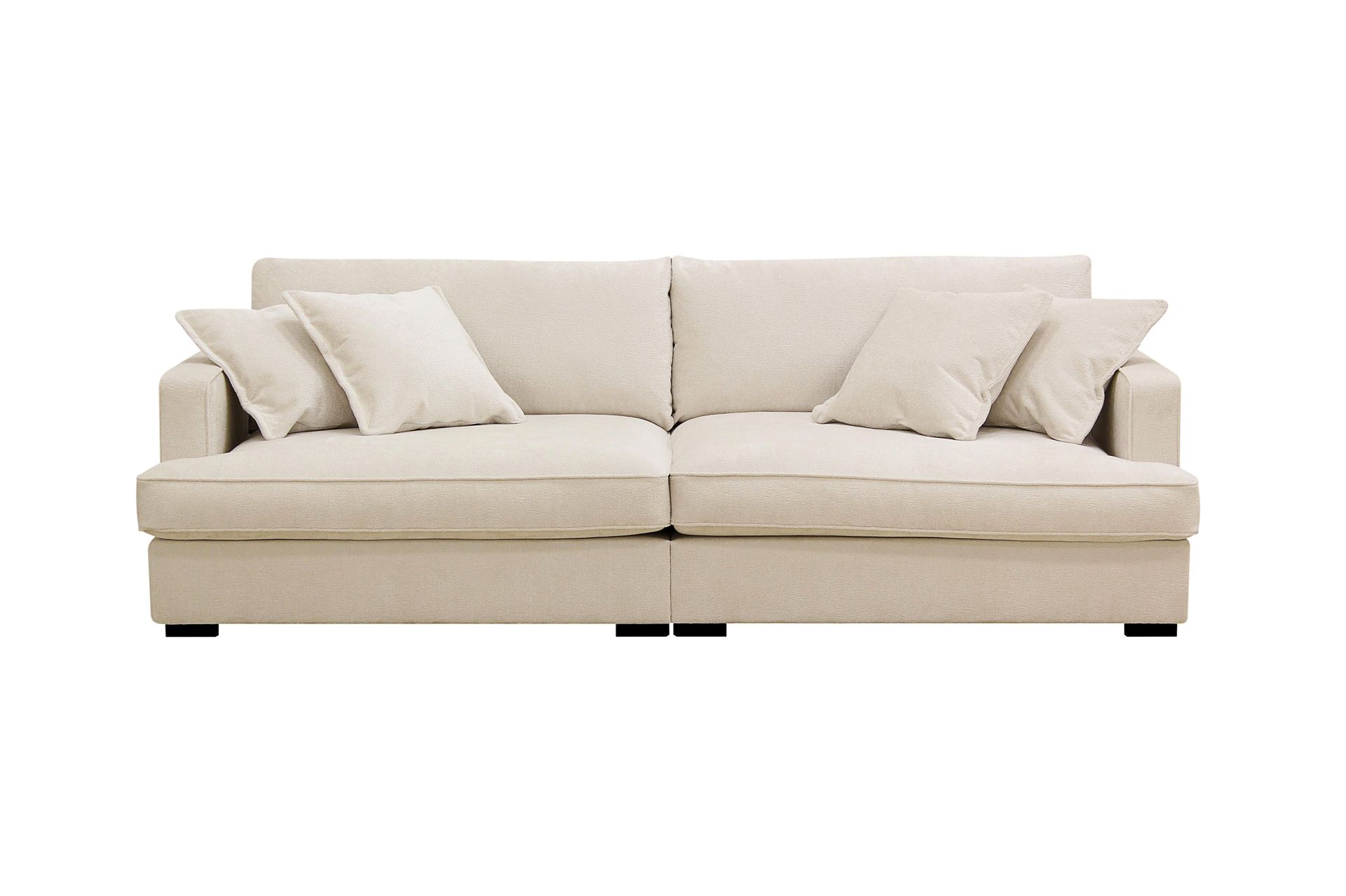 Rossita Lyx 3-sits Extra djup Soffa i Chenille - Beige