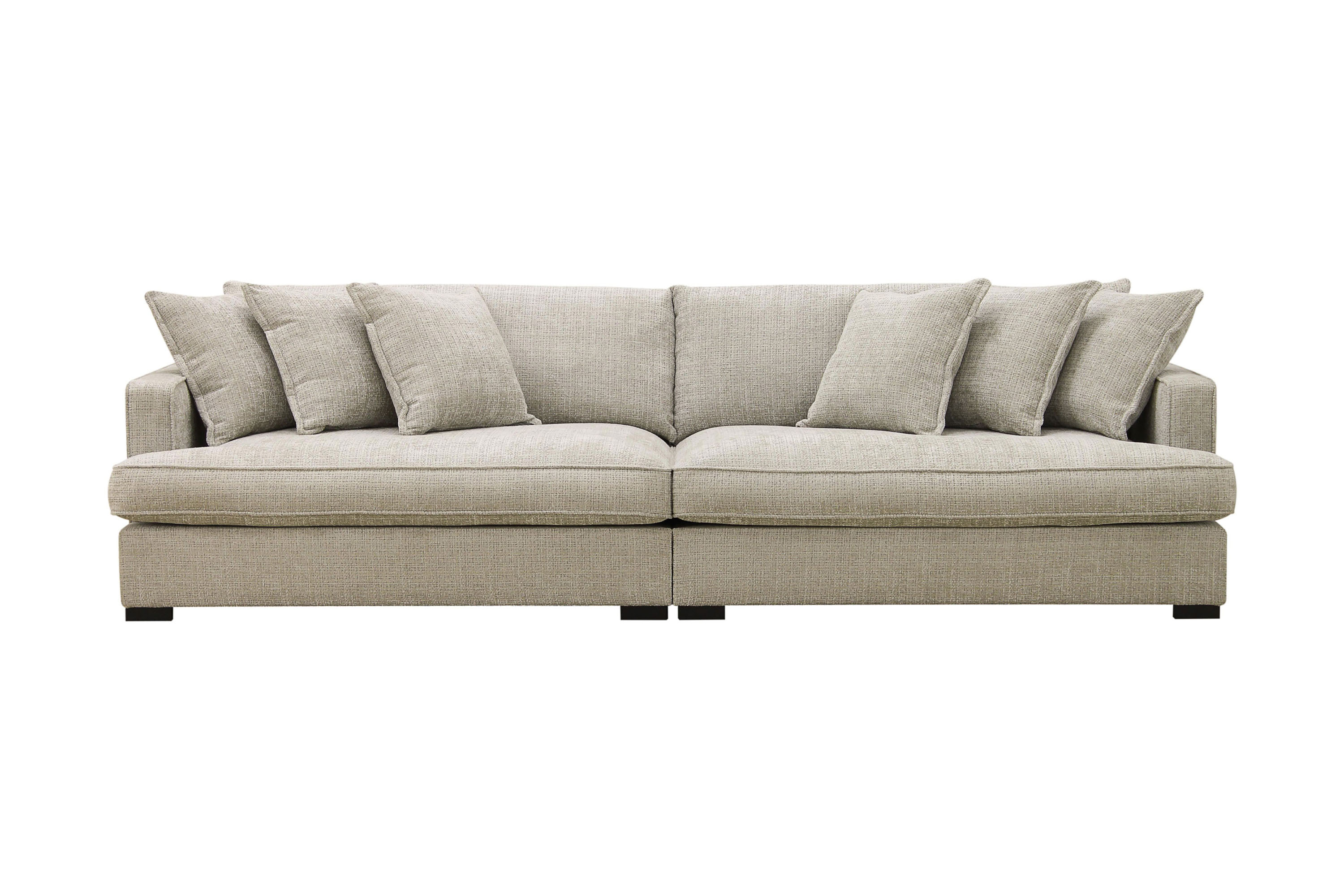 Rossita Lyx 4-sits Extra djup Soffa i Chenille GråBeige