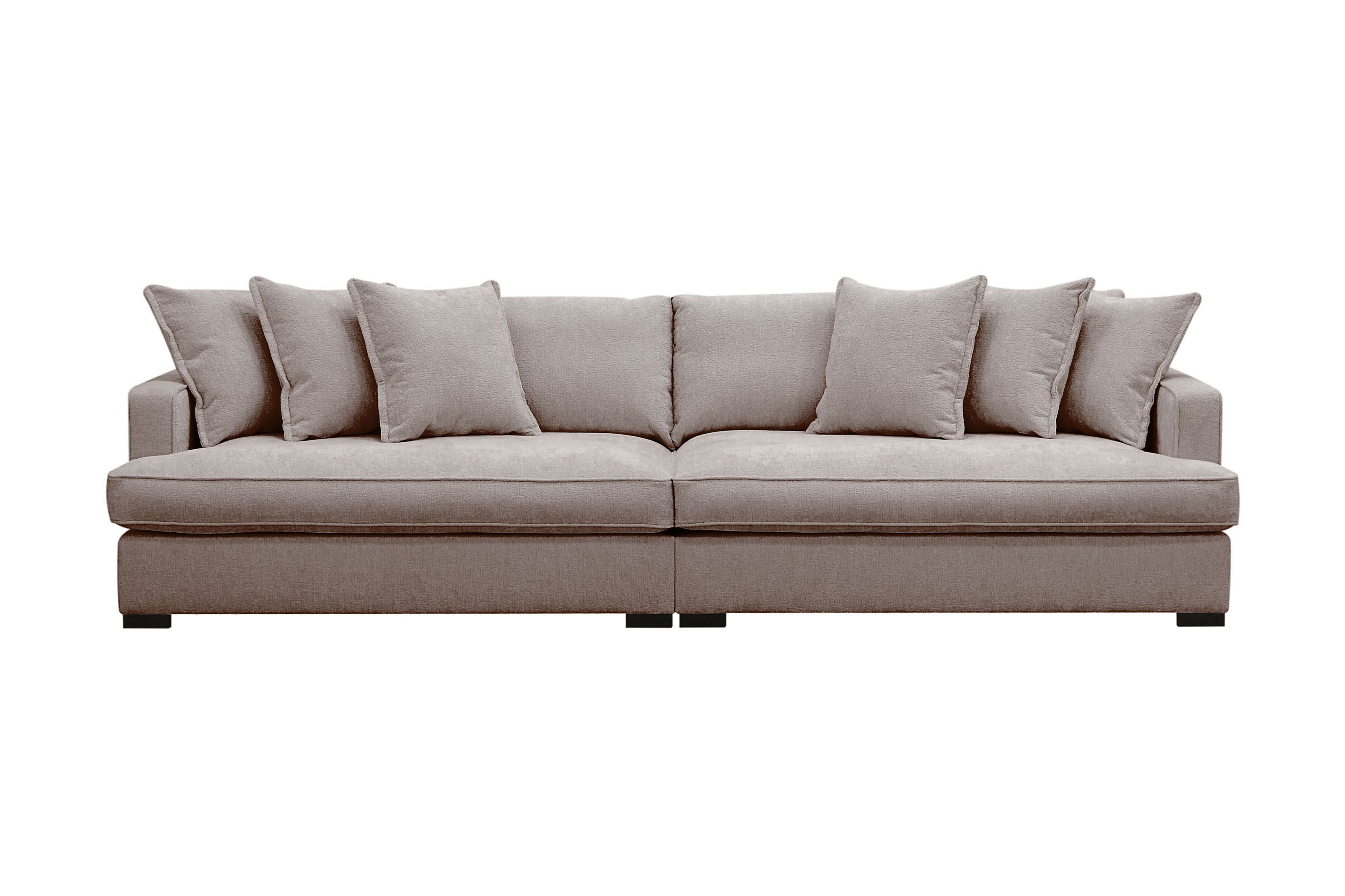 Rossita Lyx 4-sits Extra djup Soffa i Chenille GråBrun
