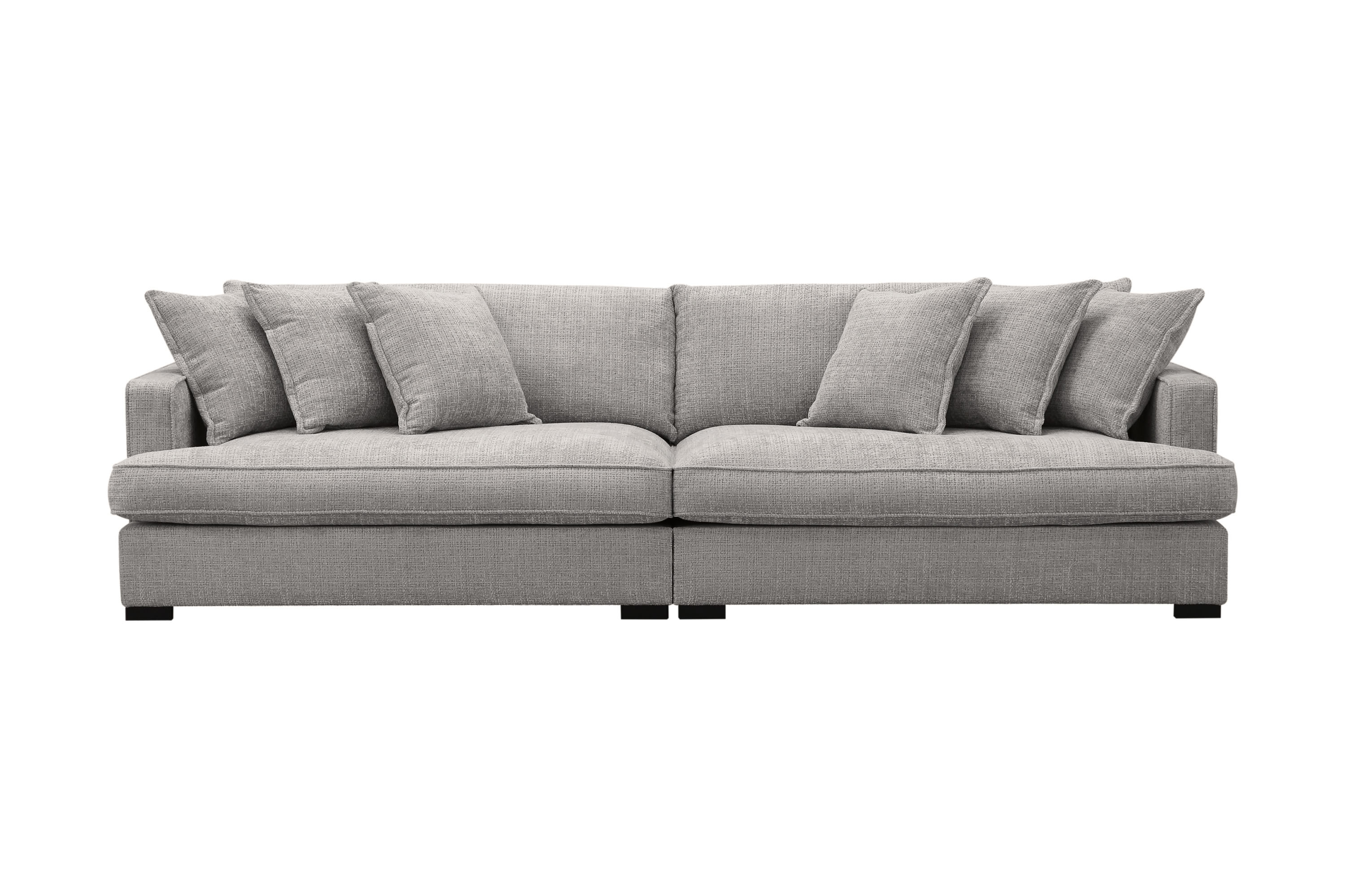 Rossita Lyx 4-sits Extra djup Soffa i Chenille Ljusgrå