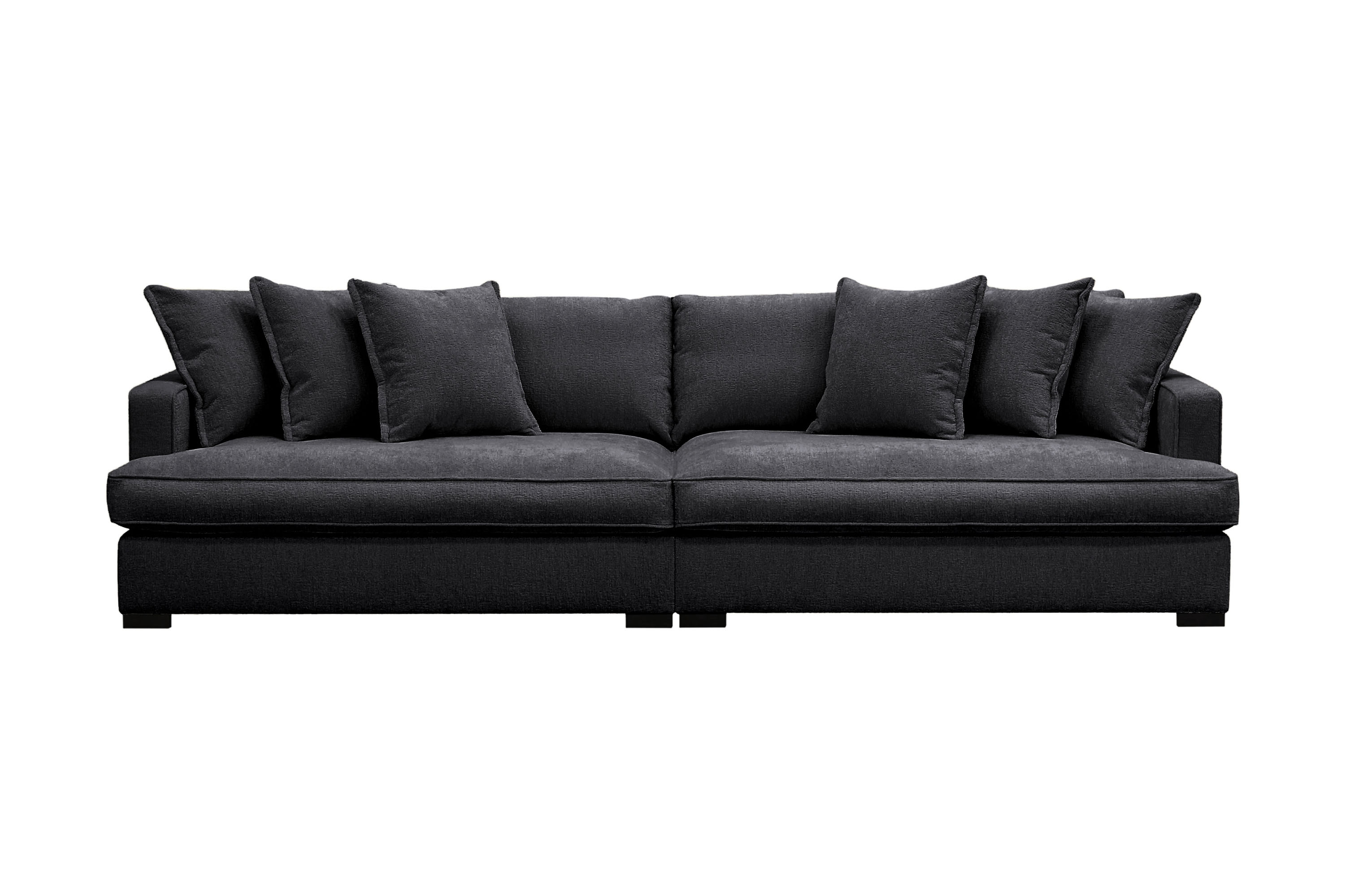 Rossita Lyx 4-sits Extra djup Soffa i Chenille Svart