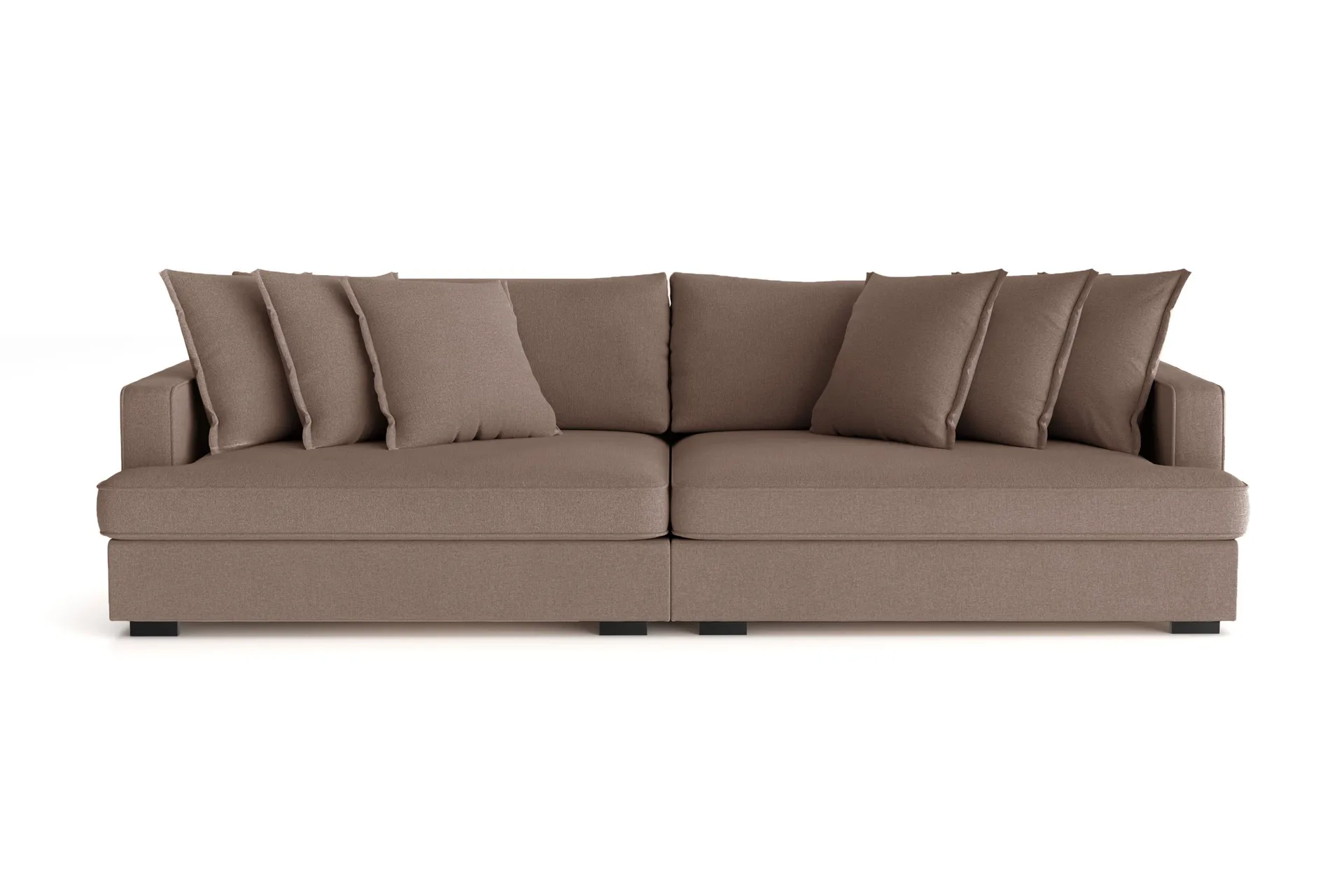 Rossita Lyx 4-sits Extra djup Soffa i Tyg - Brun