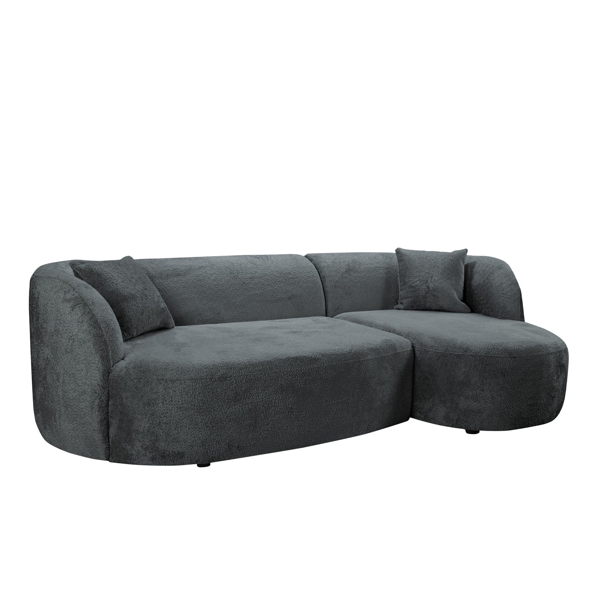 Rylian 3-sits Soffa med divan - mörkgrå