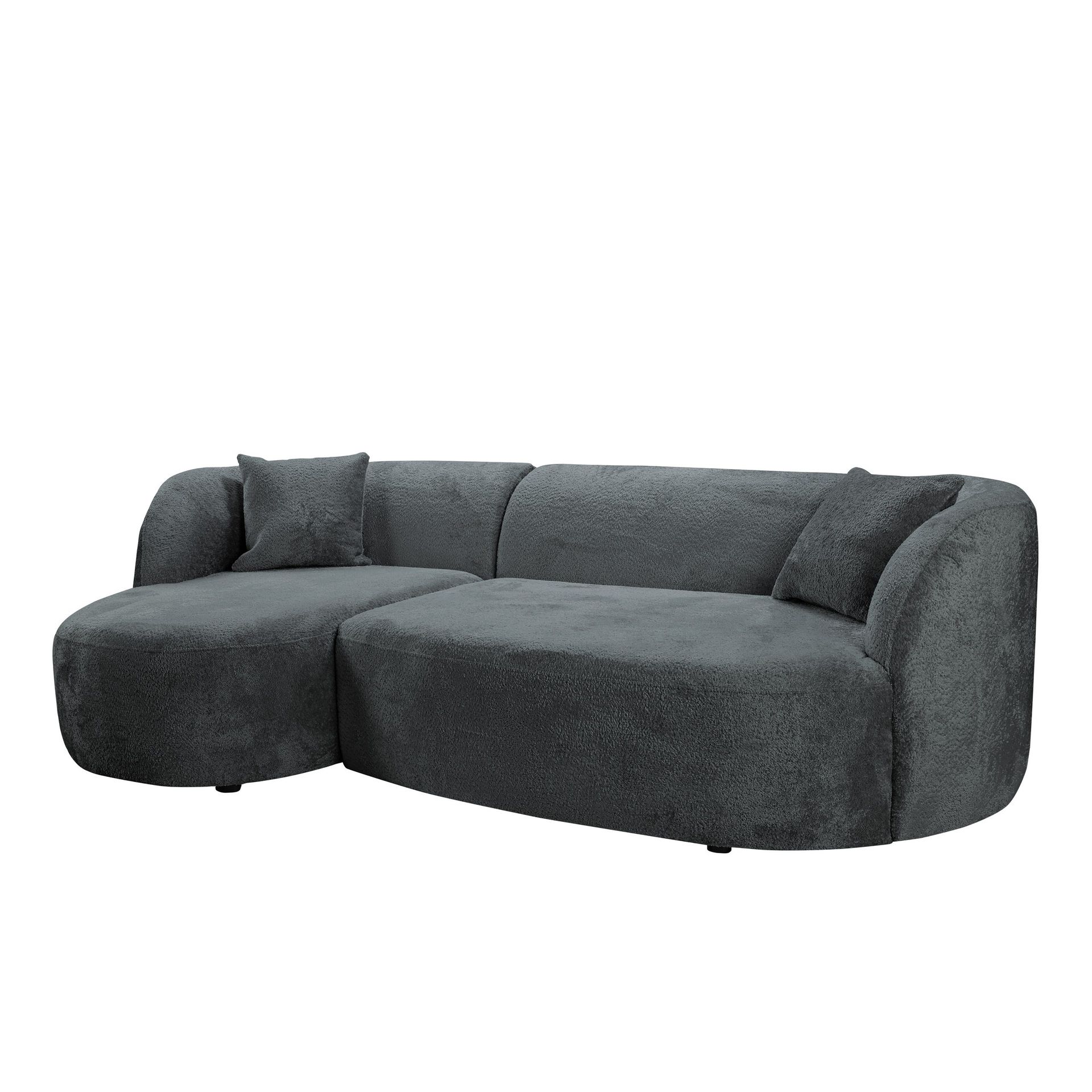 Rylian 3-sits Soffa med divan - mörkgrå