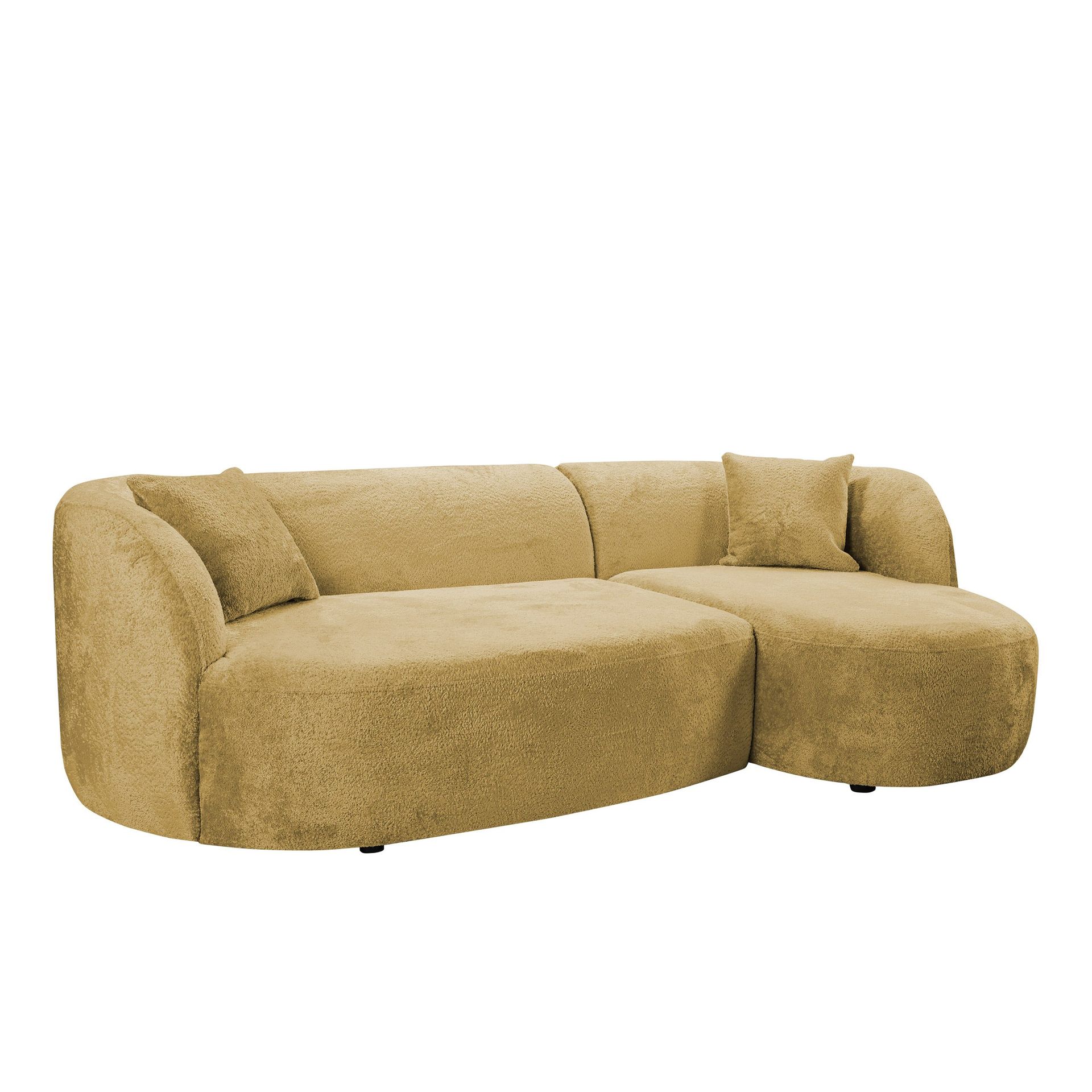 Rylian 3-sits Soffa med divan - senapsgul