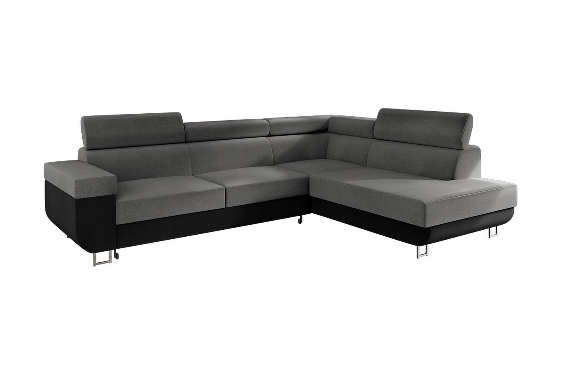 fonti 3-sits bäddsoffa vänster - grå