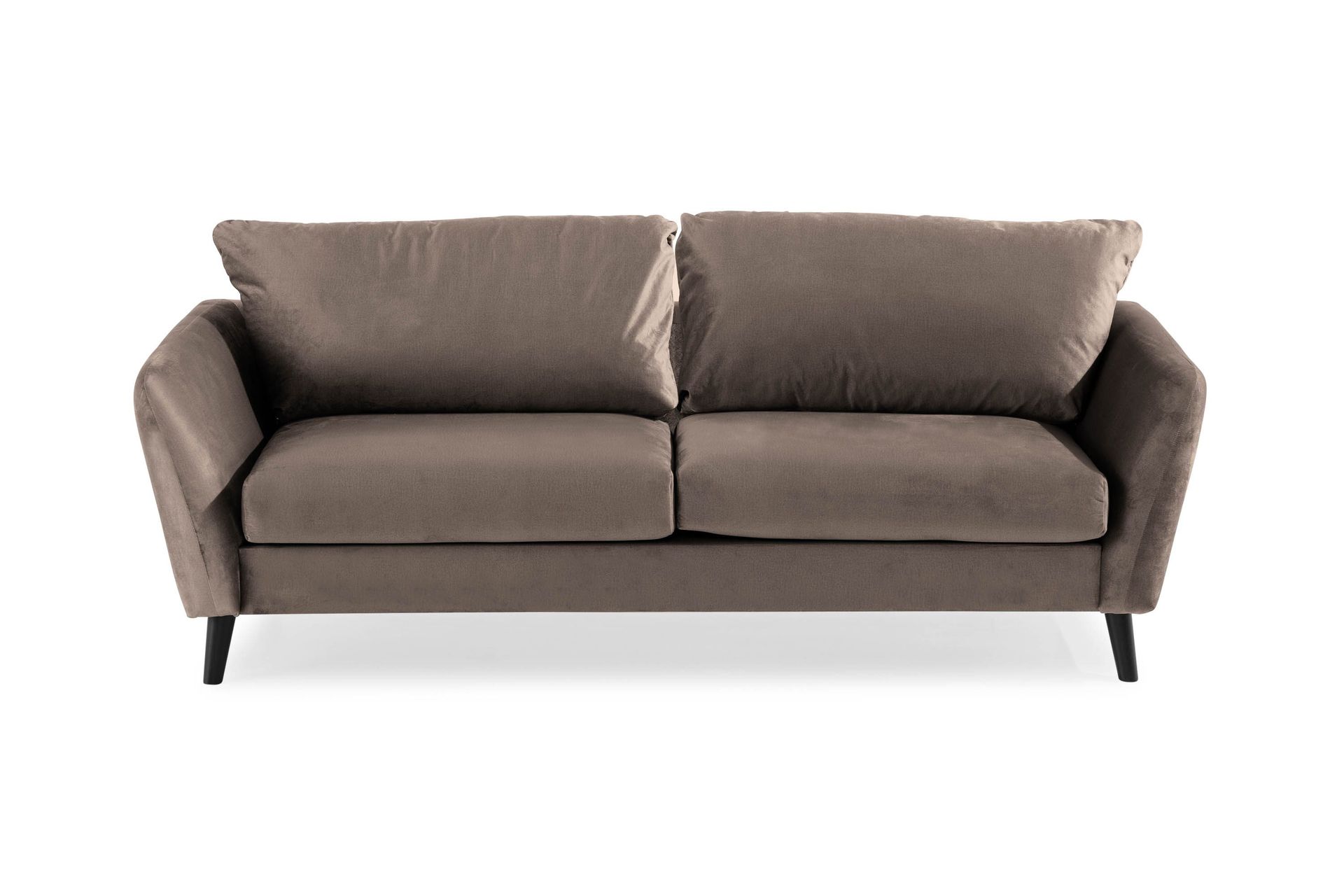 Trend 3-sits Sammetssoffa - Brun