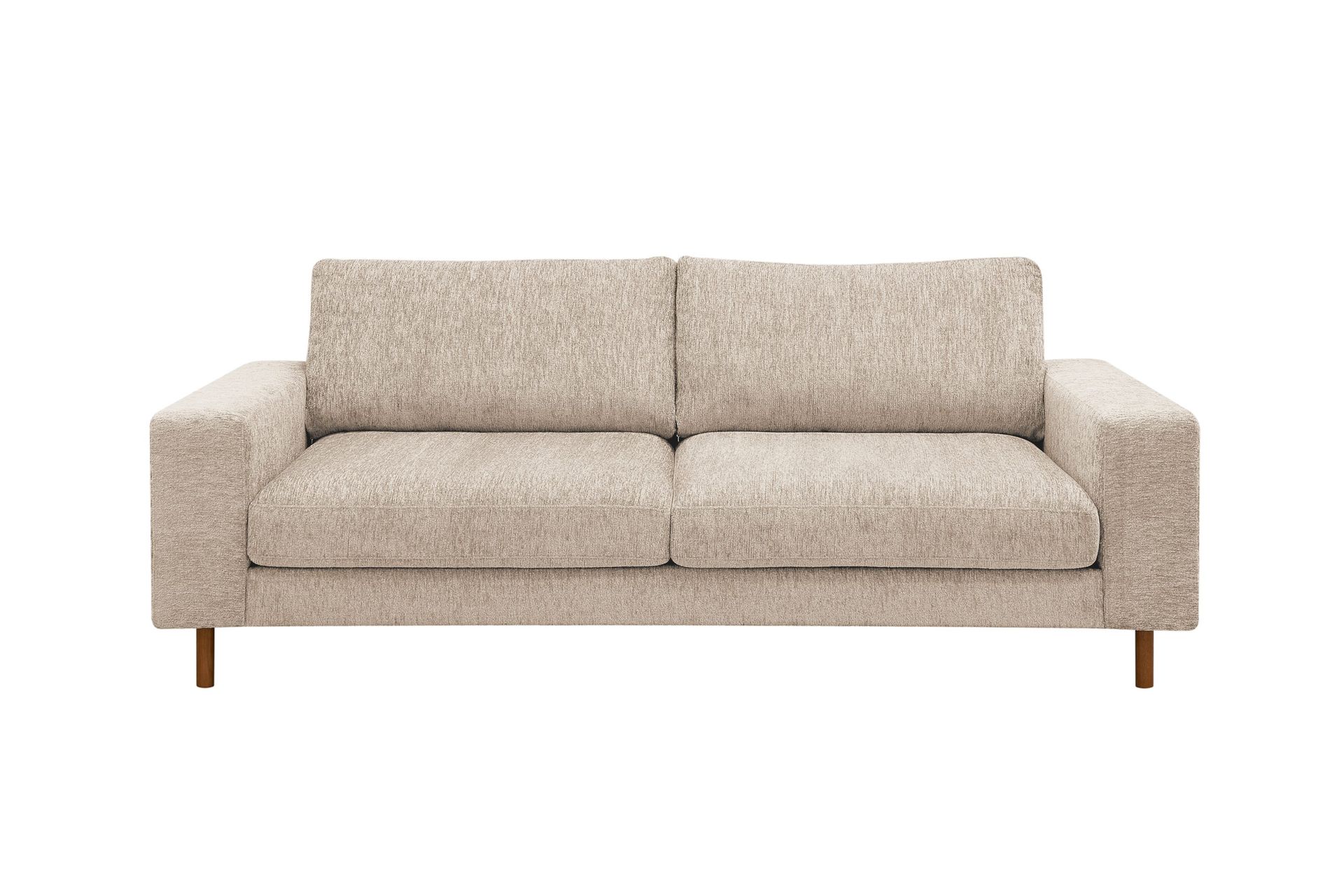 Scandi Djup 3-sits Soffa i Chenille - Beige
