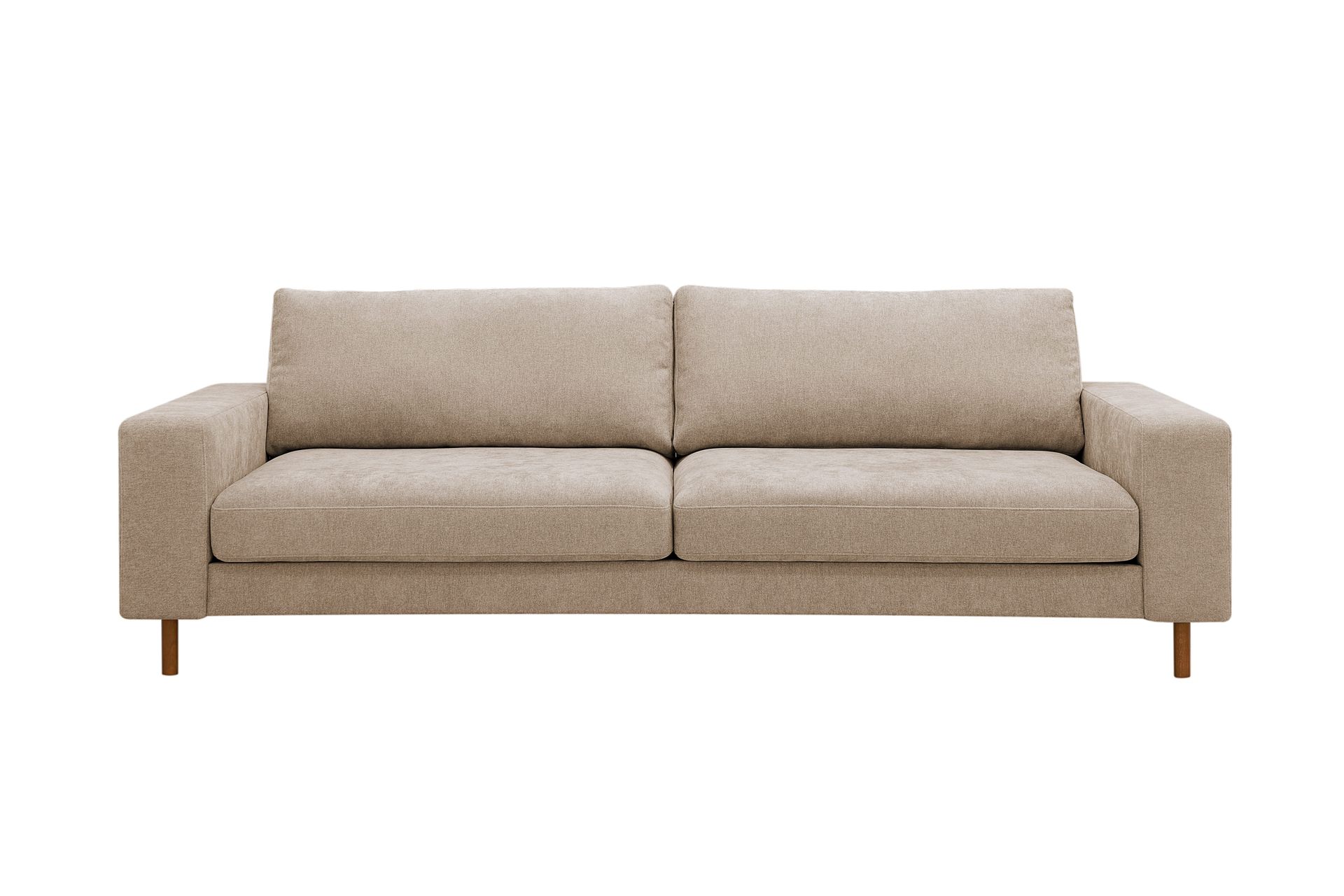 Scandi Djup 4-sits Soffa i Tyg - Beige