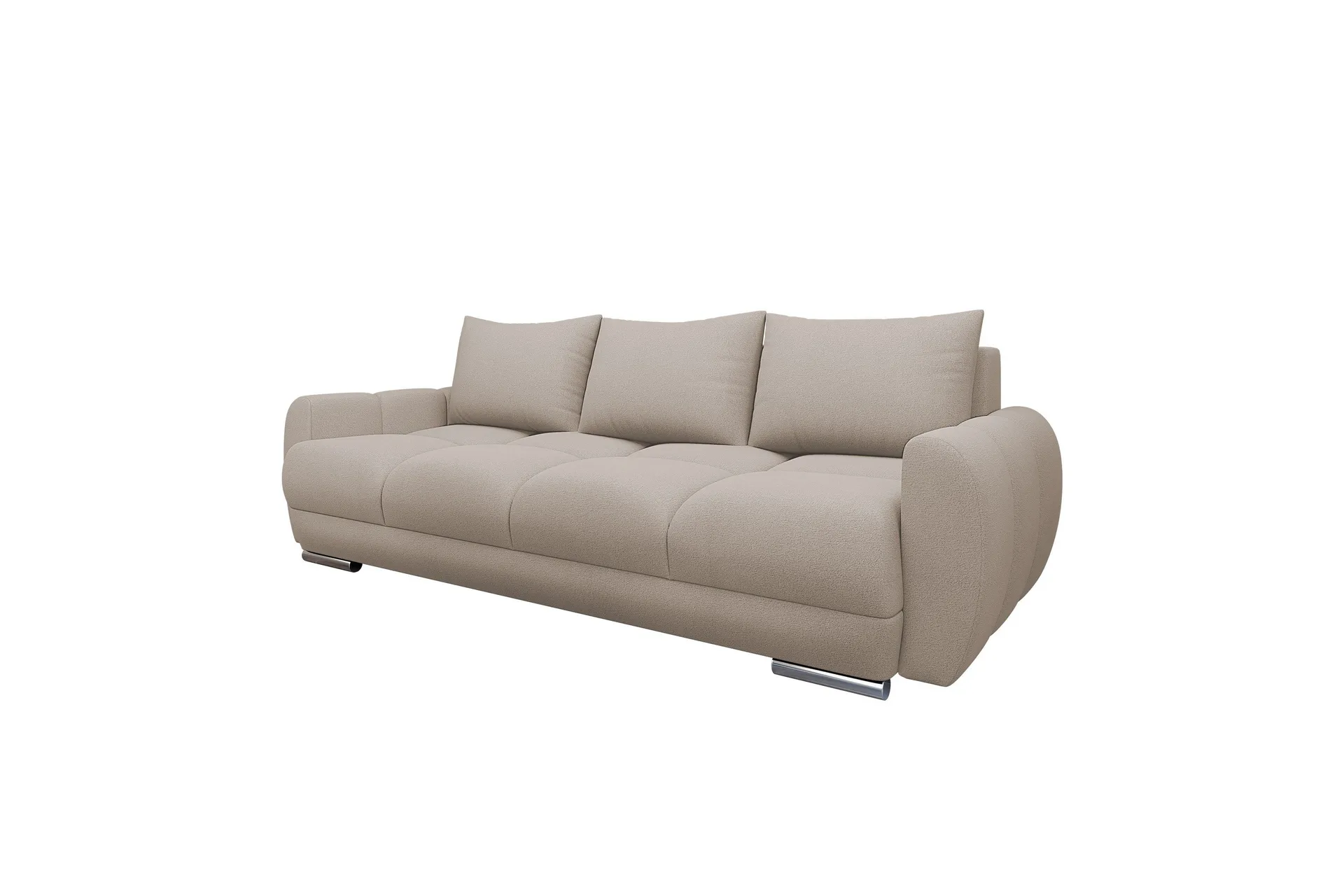 Simerly Soffa 3-sits i Plysch - Beige