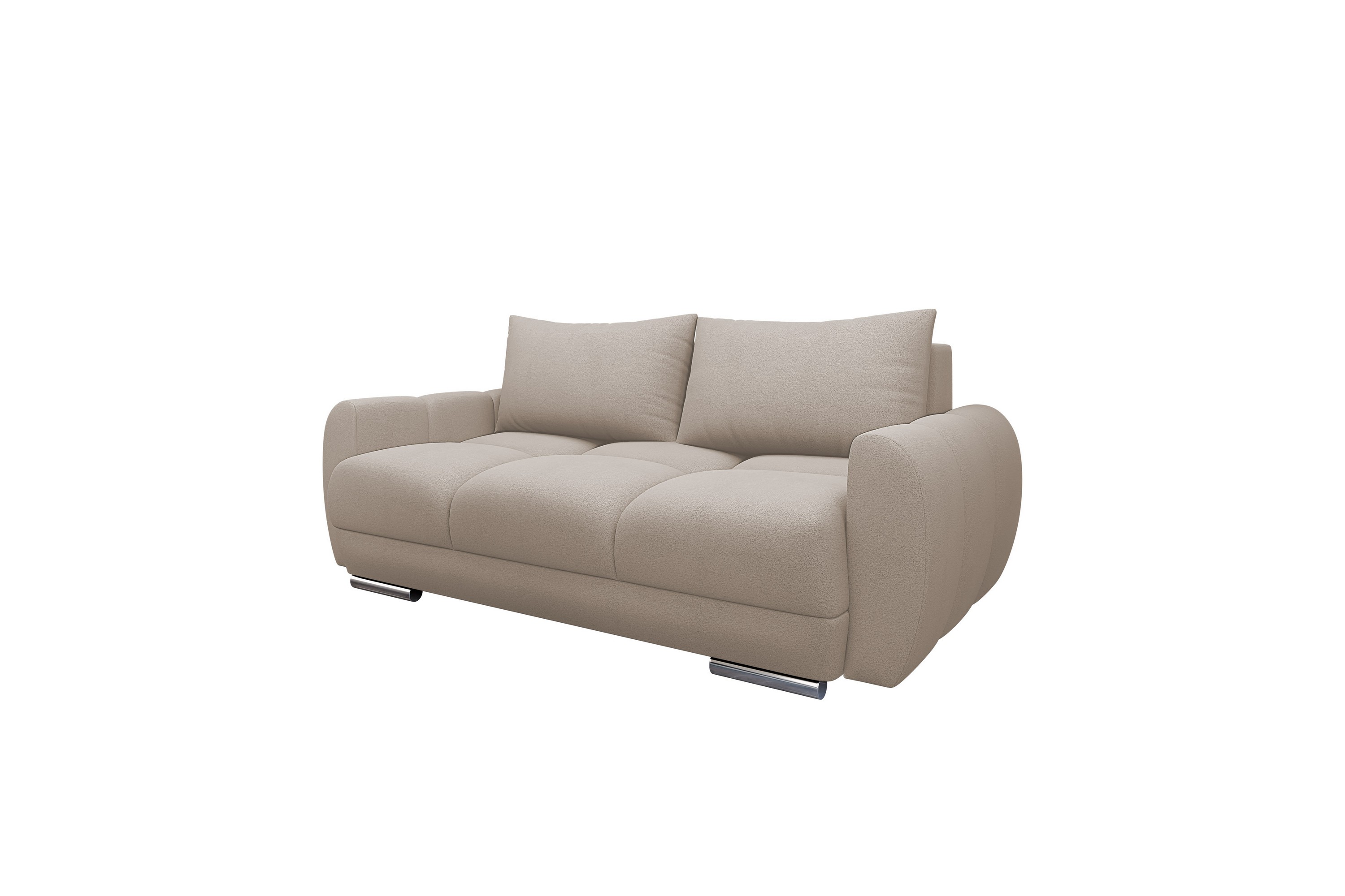 Simerly Soffa 3-sits i Plysch Beige