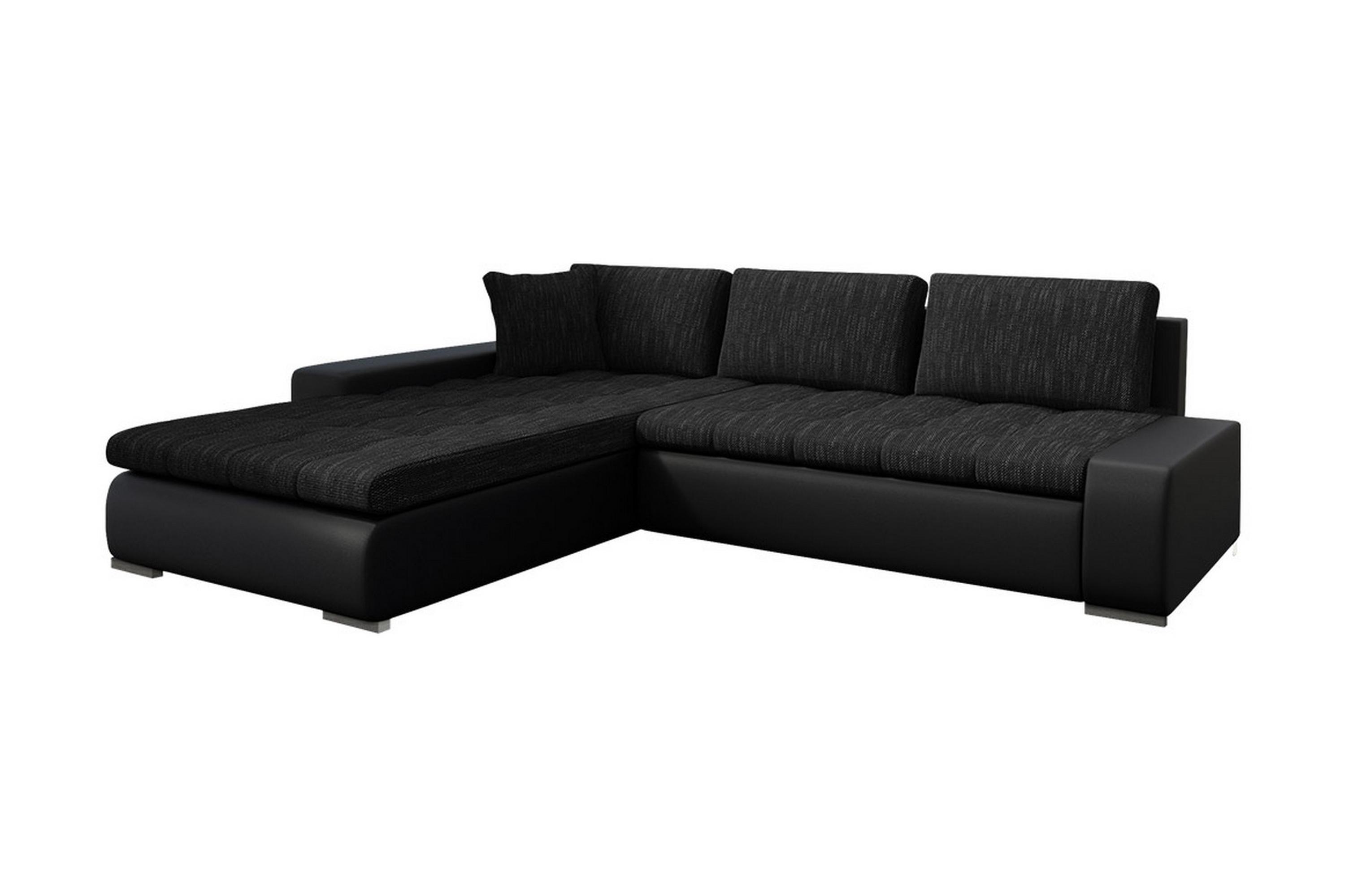 Bäddsoffa Ianto med Divan Vändbar Svart