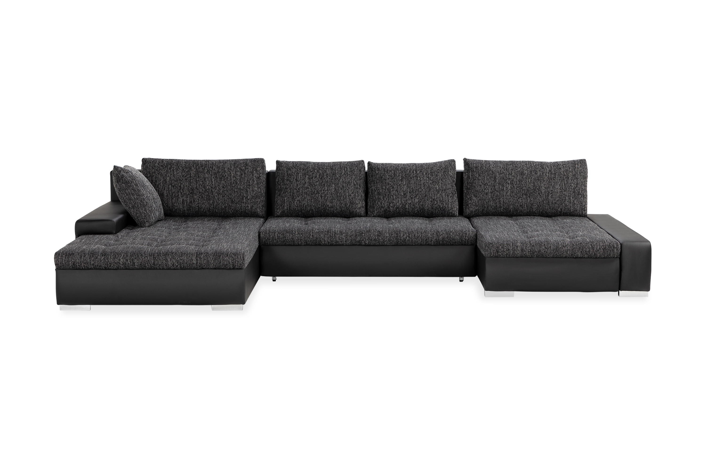 Mojen 2-sits Bäddsoffa Svart/Grå