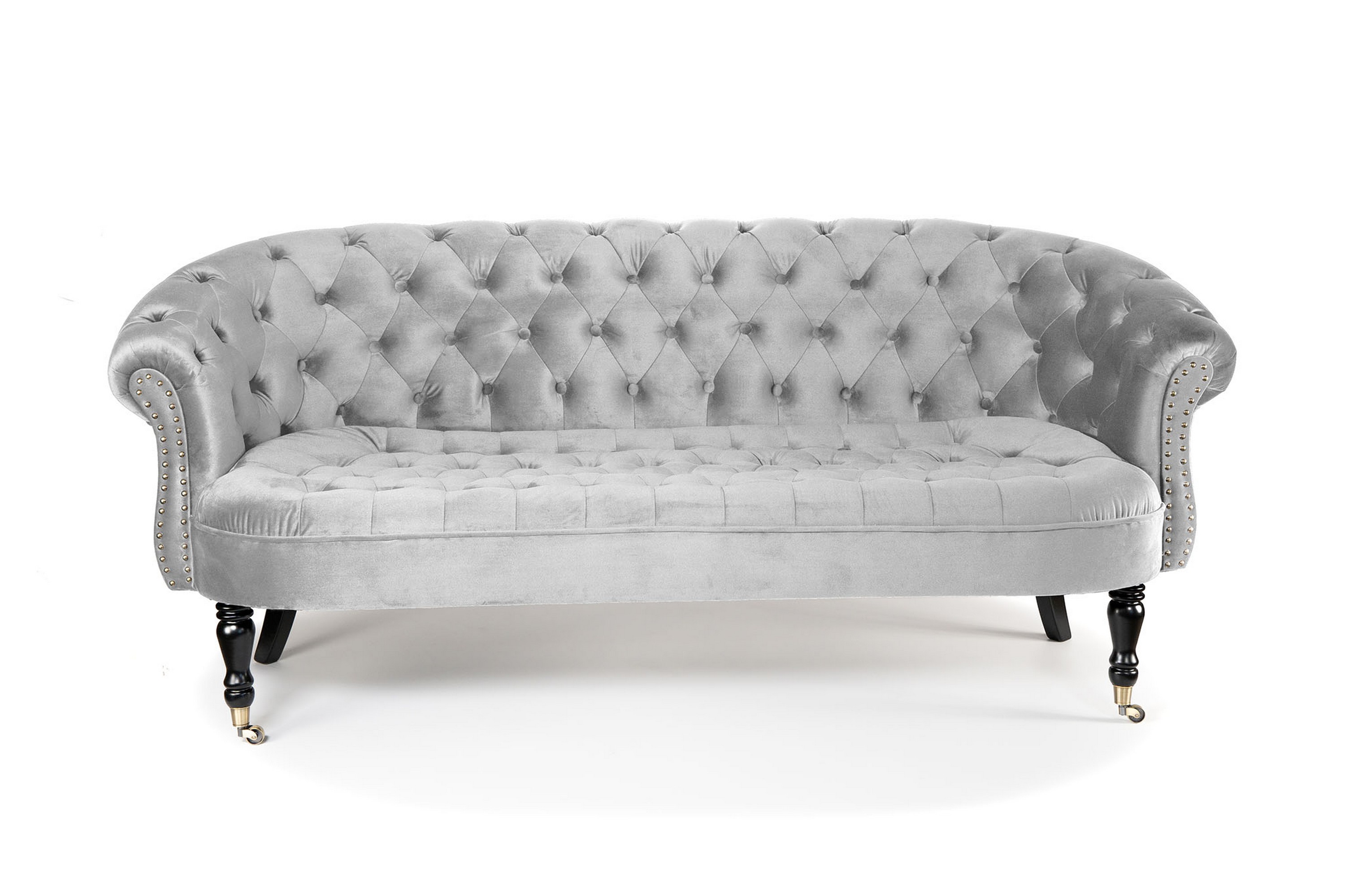 Soffa Chester Ludovic 3-sits - Ljusgrå 12306