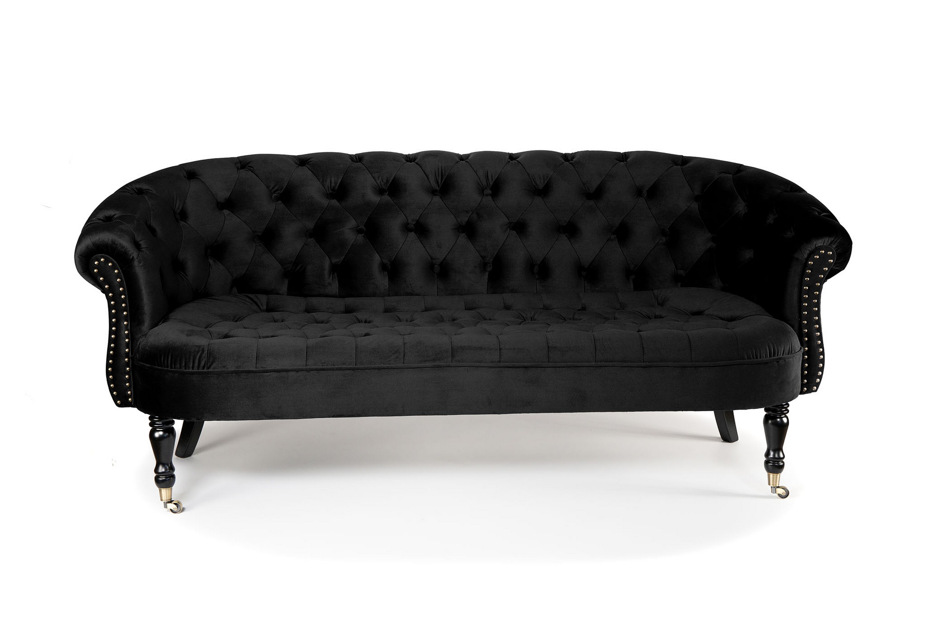Soffa Chester Ludovic 3-sits - Svart 12301