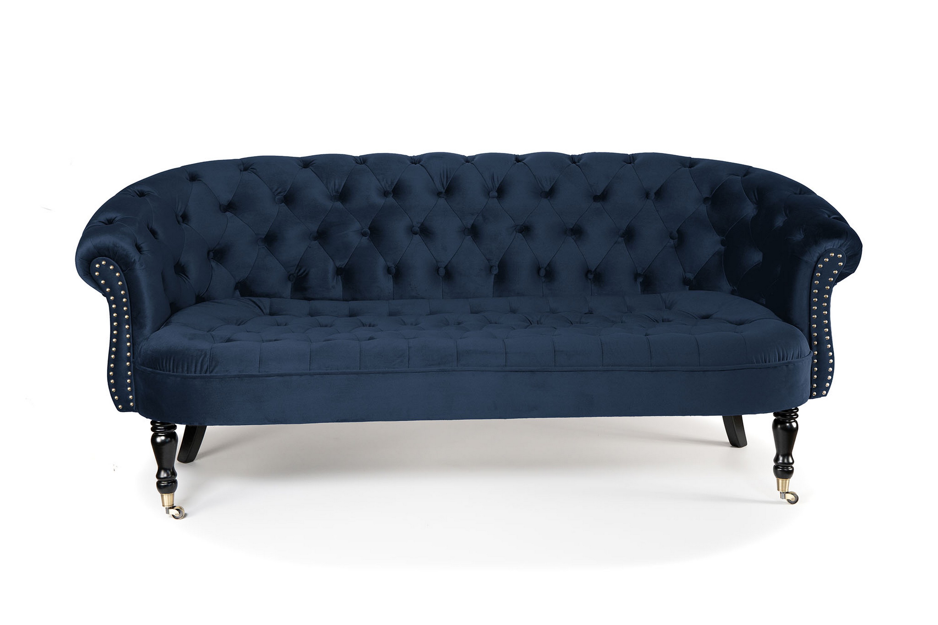 Soffa Chester Ludovic 3-sits - Petrolblå 12313
