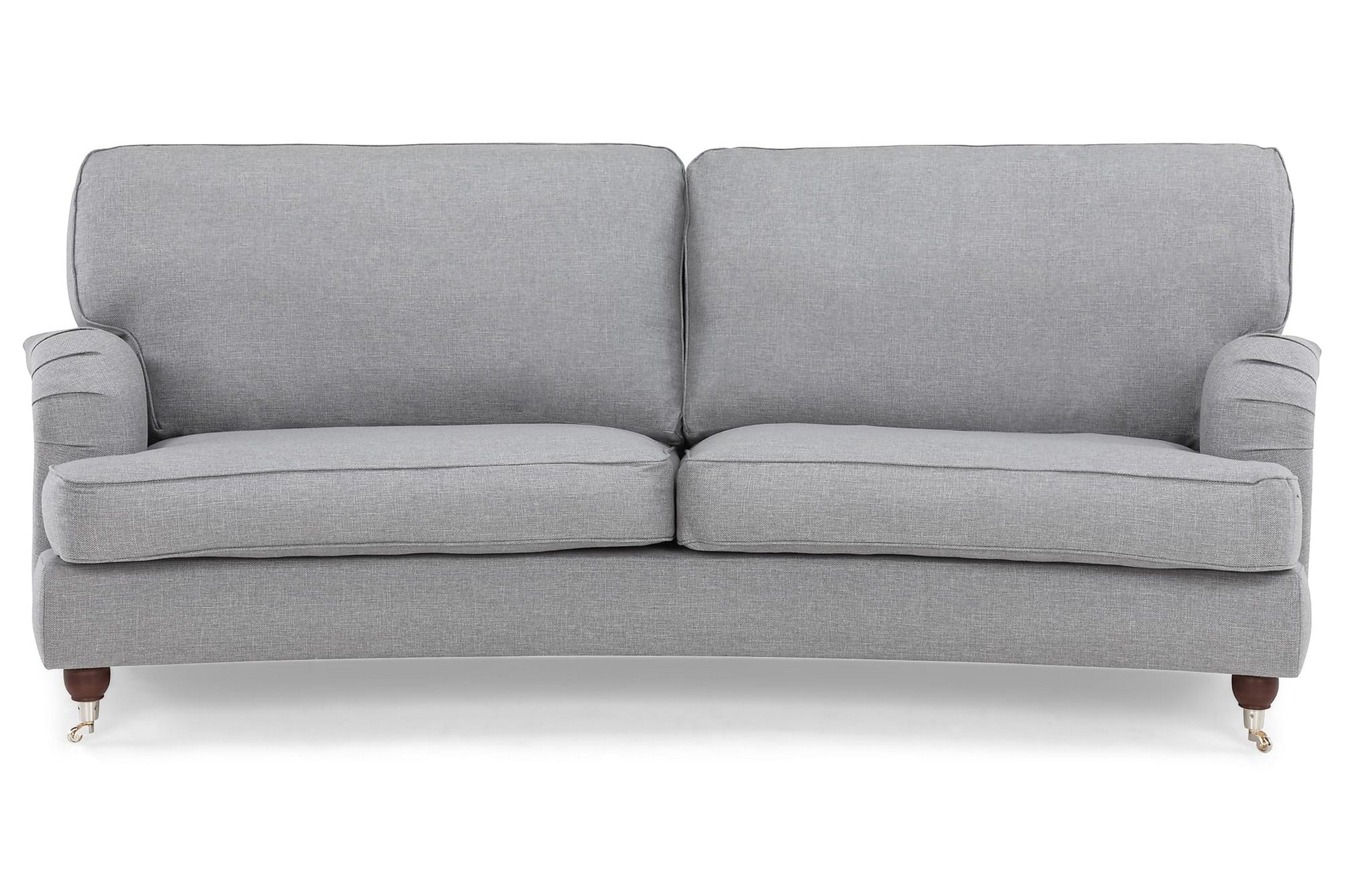 Soffa Oxford Lyx 3-sits Svängd - Mörkgrå 1095060