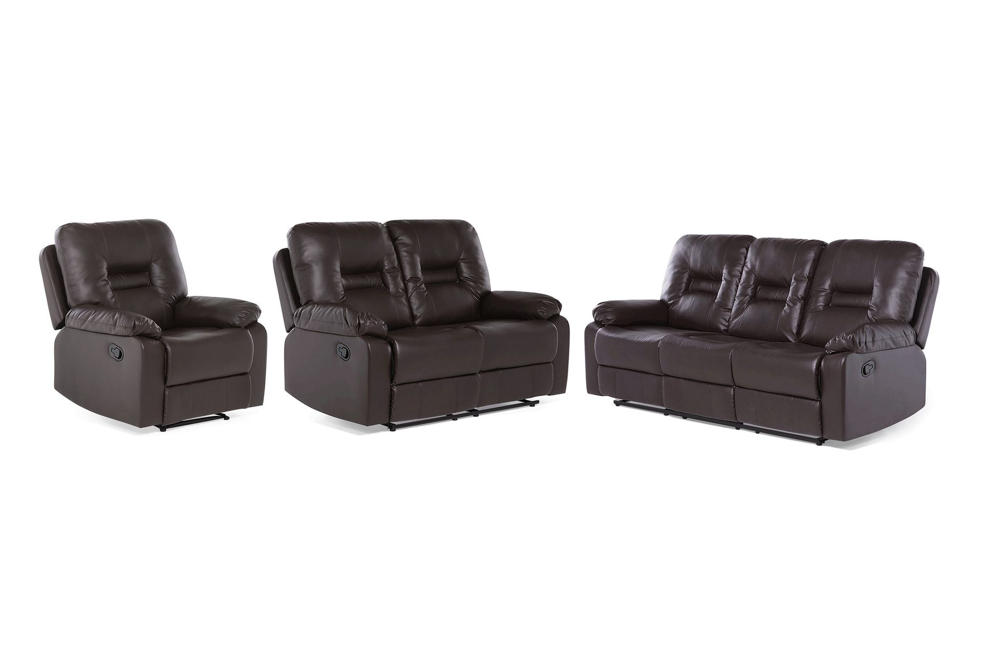 Rovik Soffgrupp 2-Sits+3-Sits+F&aring;t&ouml;lj - Brun