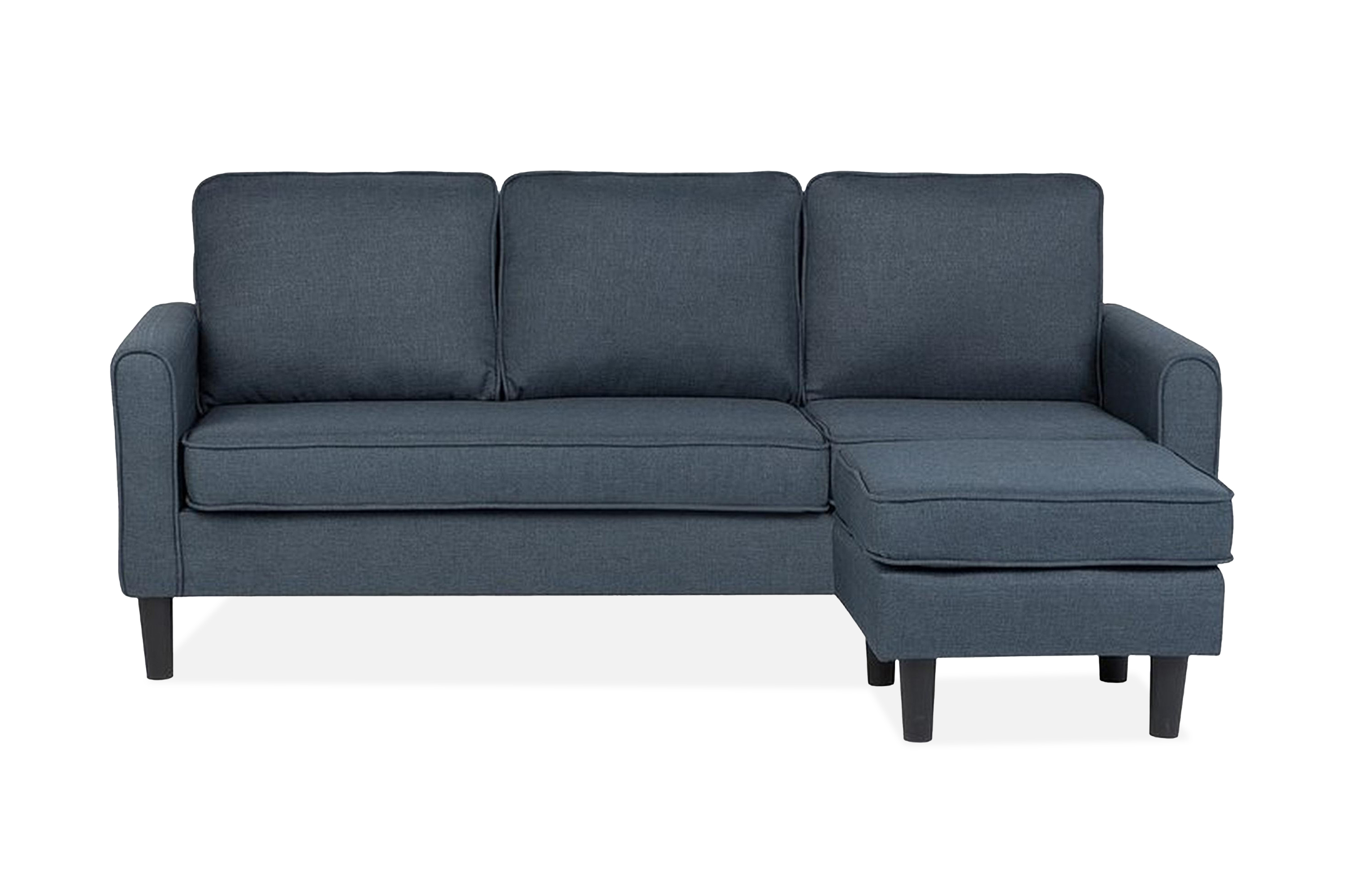 Soffa 2-4 Sits Med Fotpall Avesta Blå