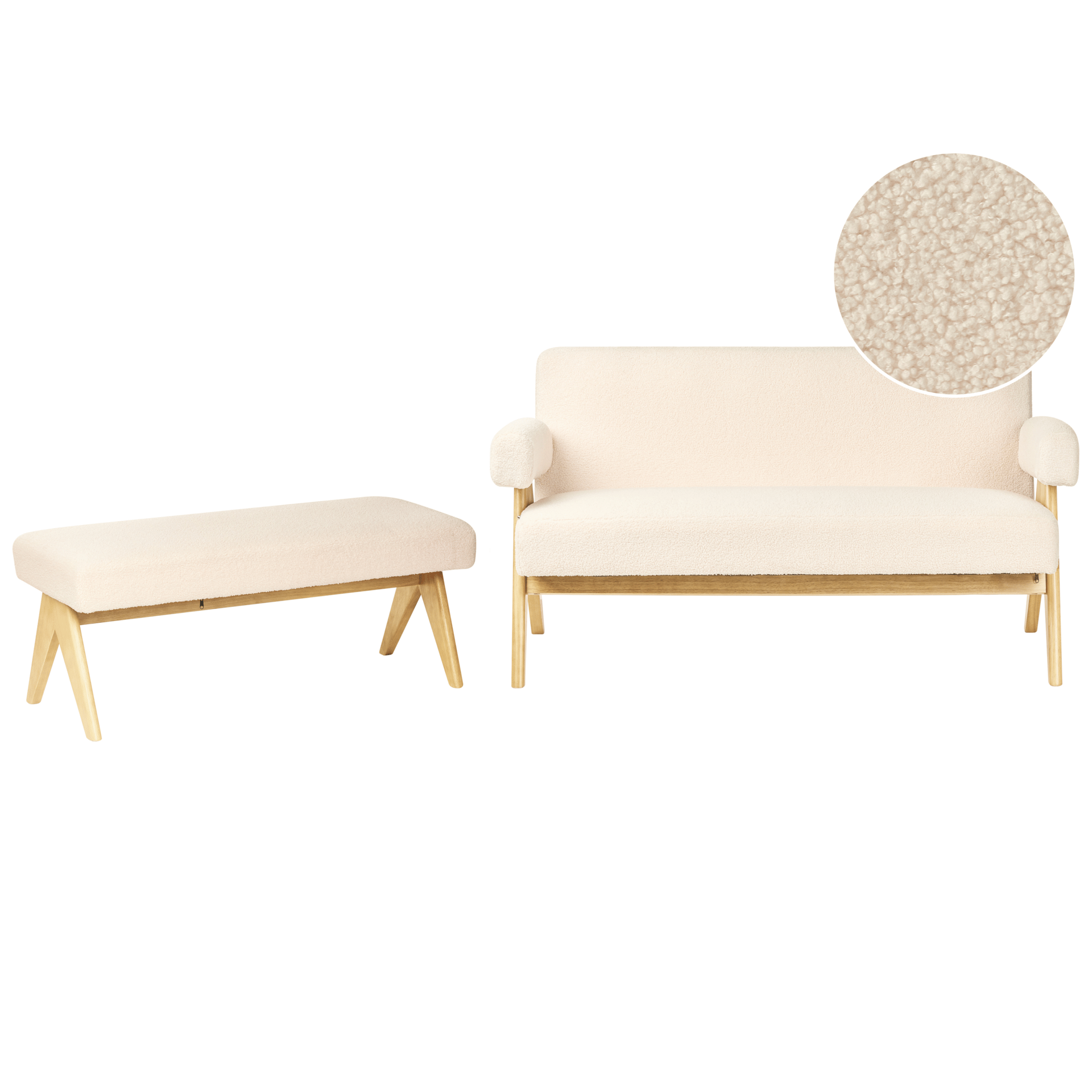 Soffgrupp Tamre - Off-White/Ljusbrun