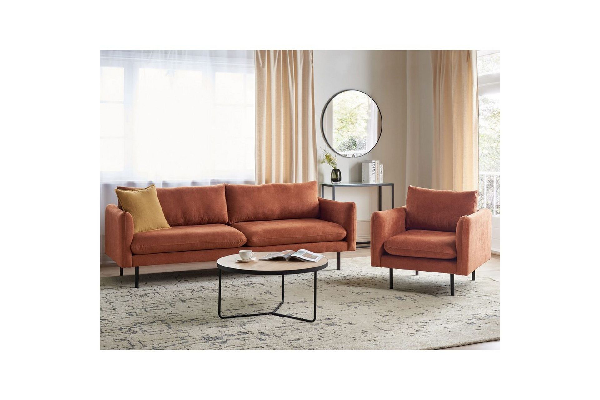 Soffgrupp Vinterbro Brun/Svart, Chenille - Brun/Svart, Chenille