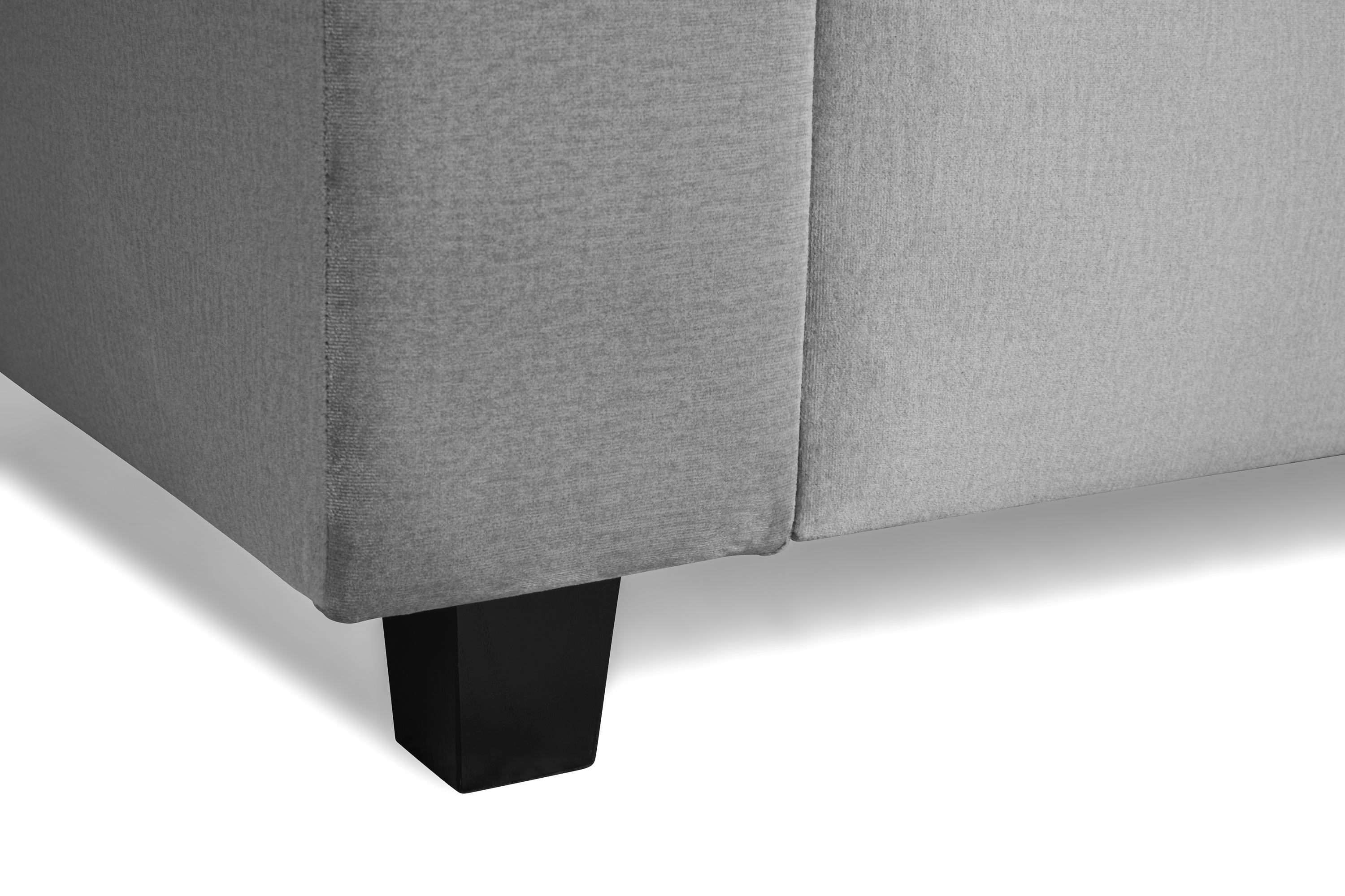 konade svarta soffben 8cm - grå