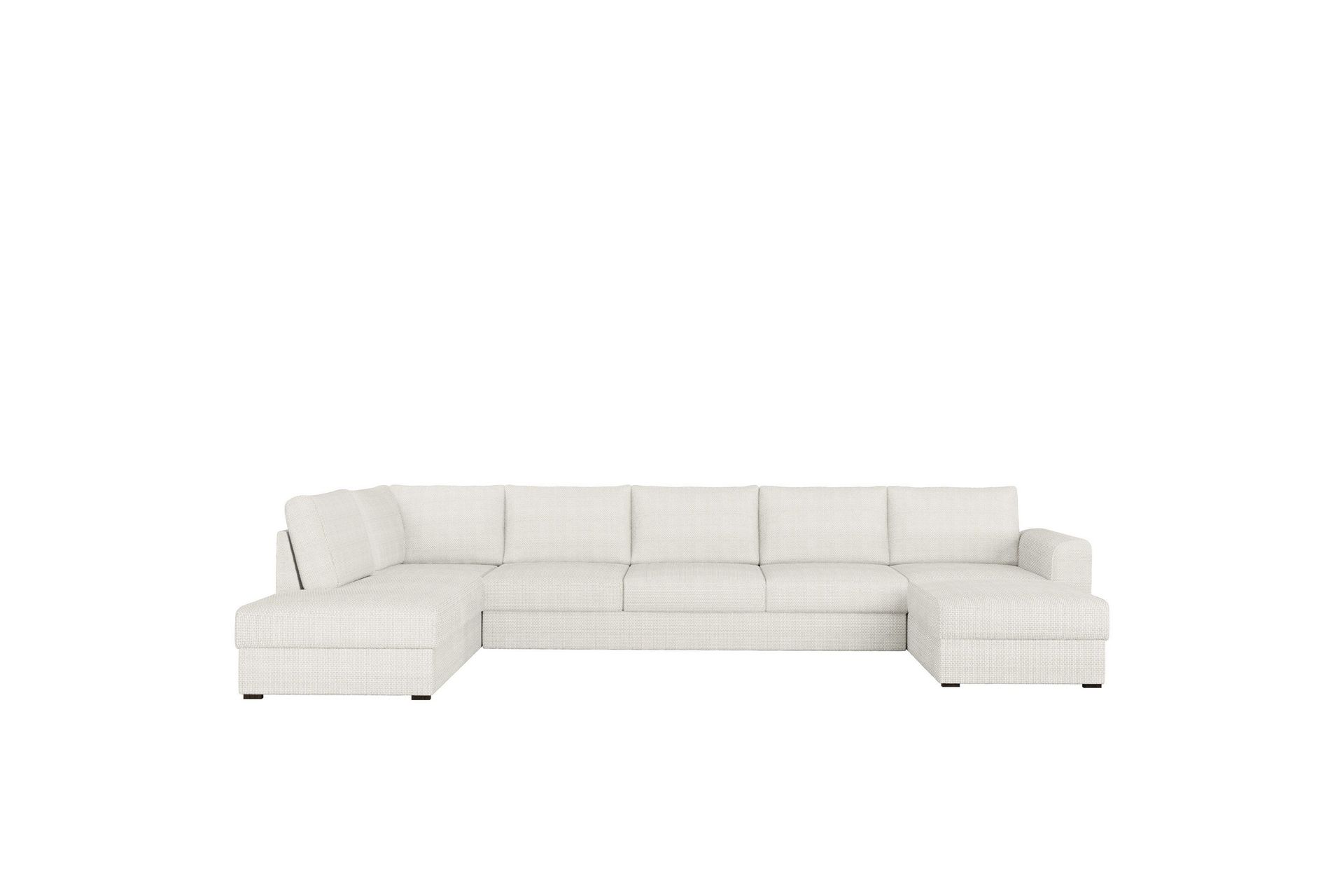 Taberk Soffa med Divan och Schäslong 5-sits - Vit