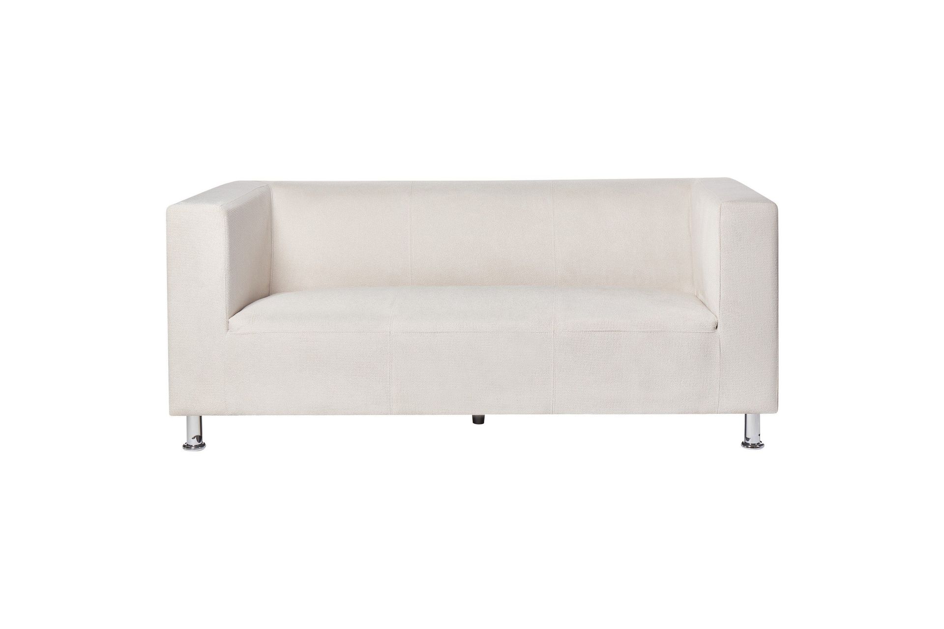 Tomio Soffa 3-sits - Vit/Silver
