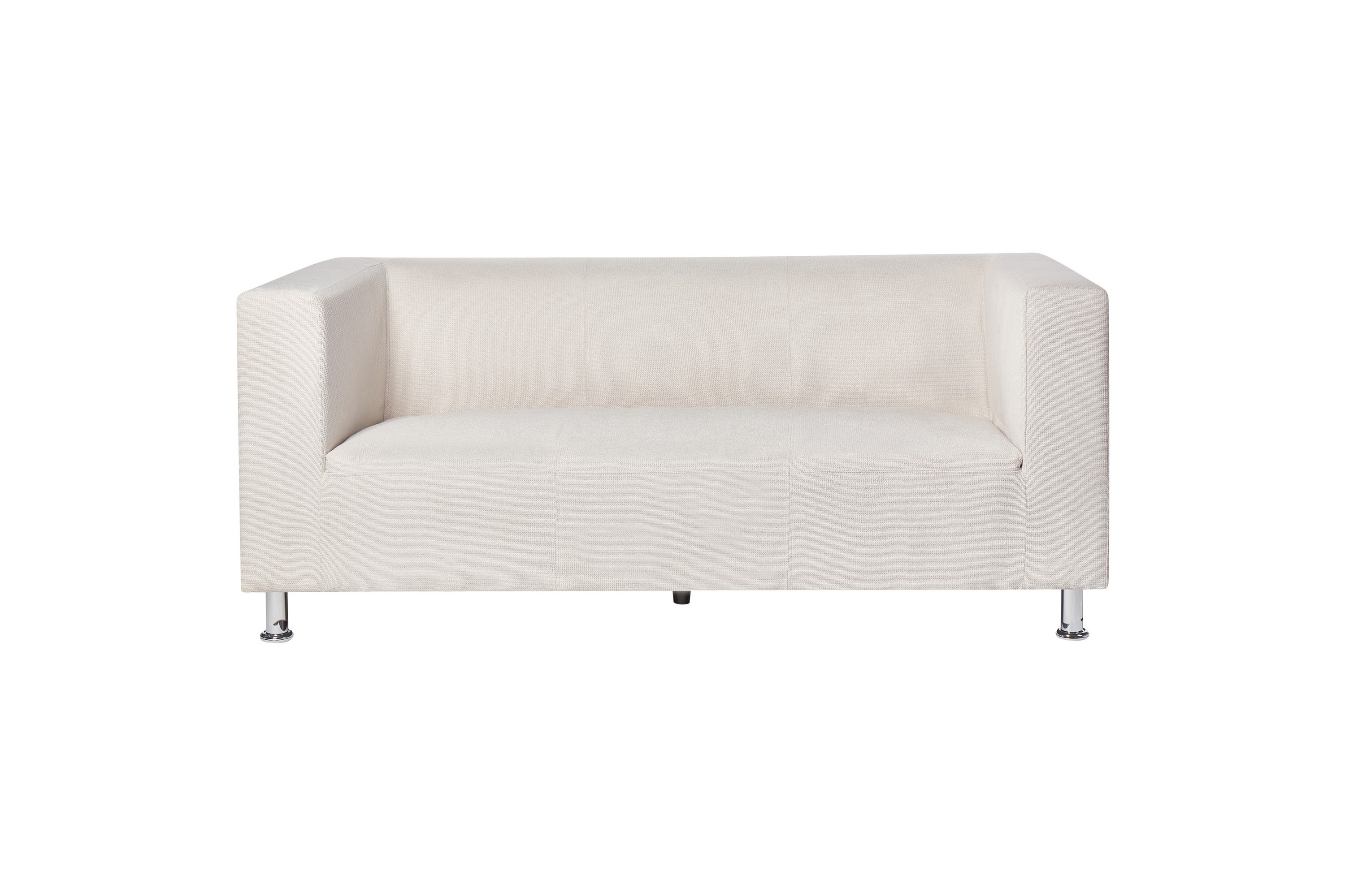 Tomio Soffa 3-sits Vit/Silver