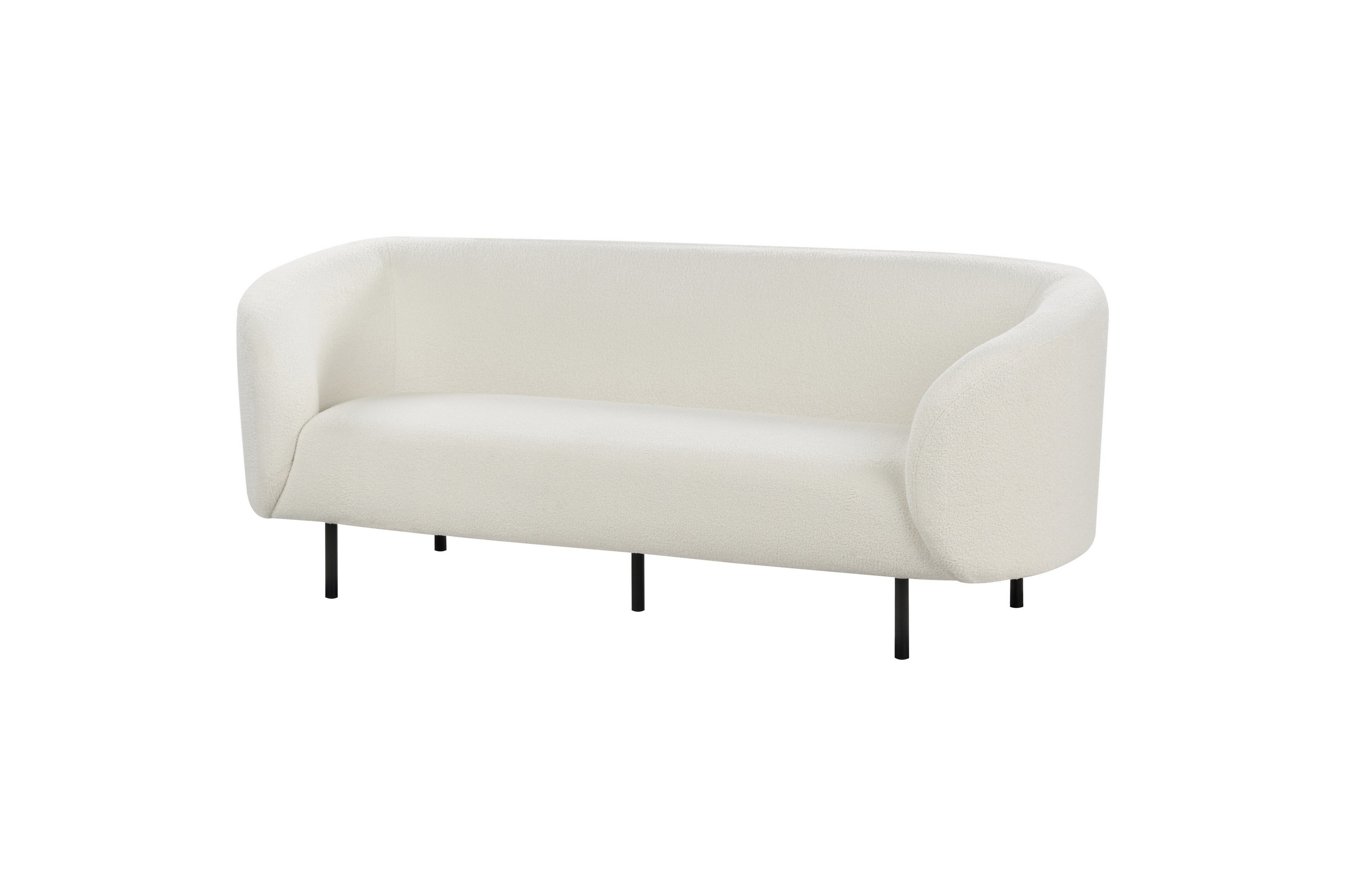 Tuka Soffa 3-sits Svart/Vit