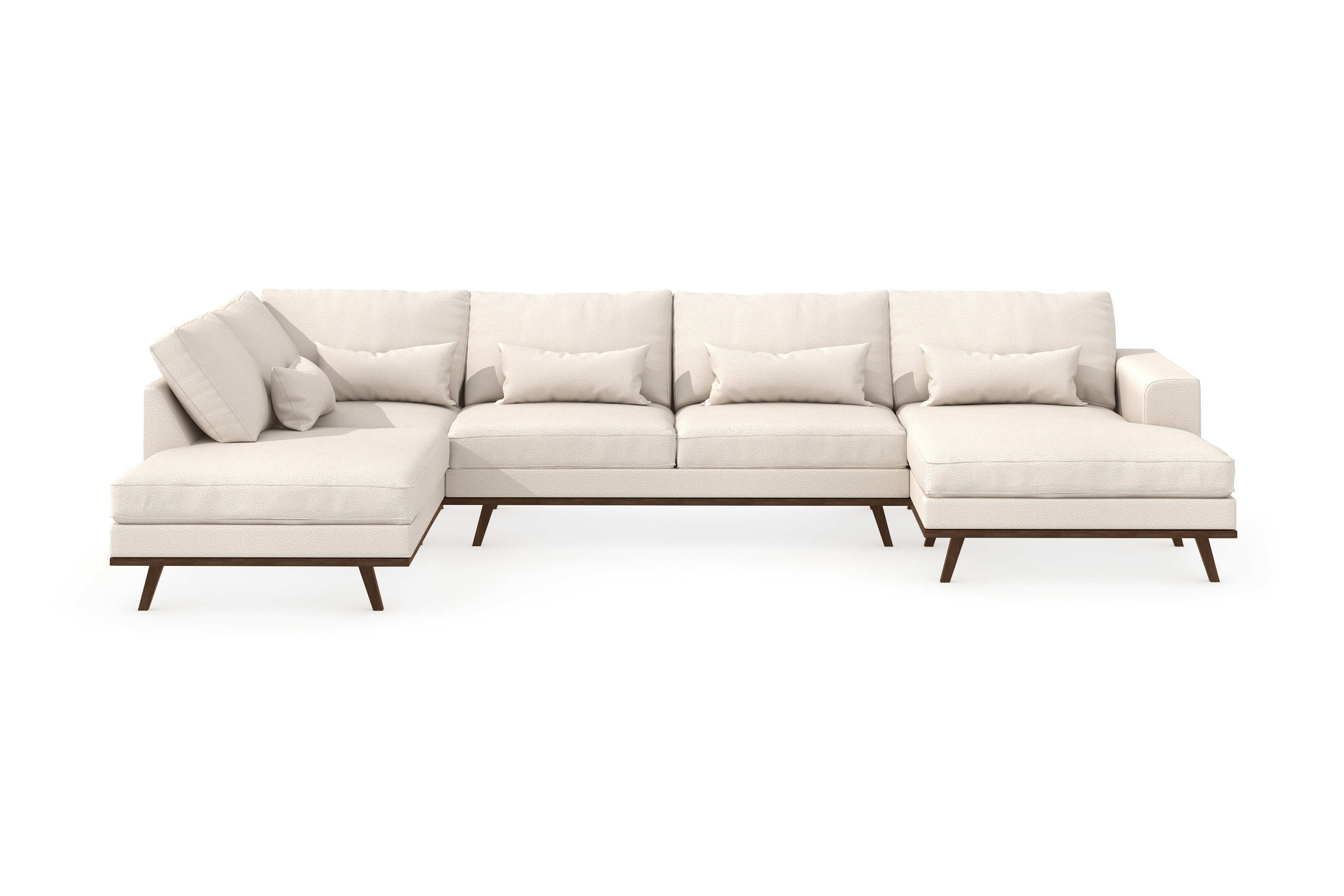 Copenhagen Stor U Soffa Divan Höger Schäslong Vänster Beige/Ek