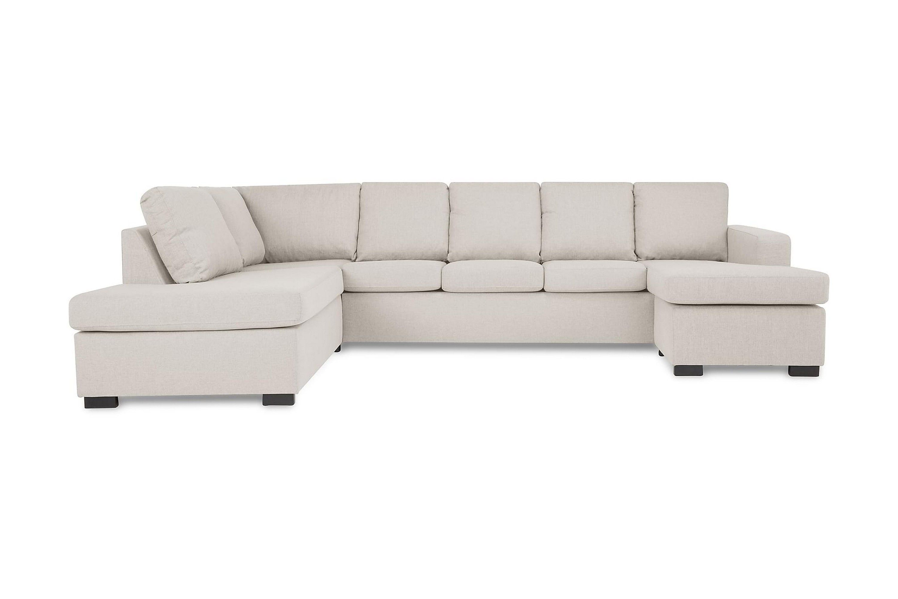 U-soffa Nevada XL Divan Höger Beige
