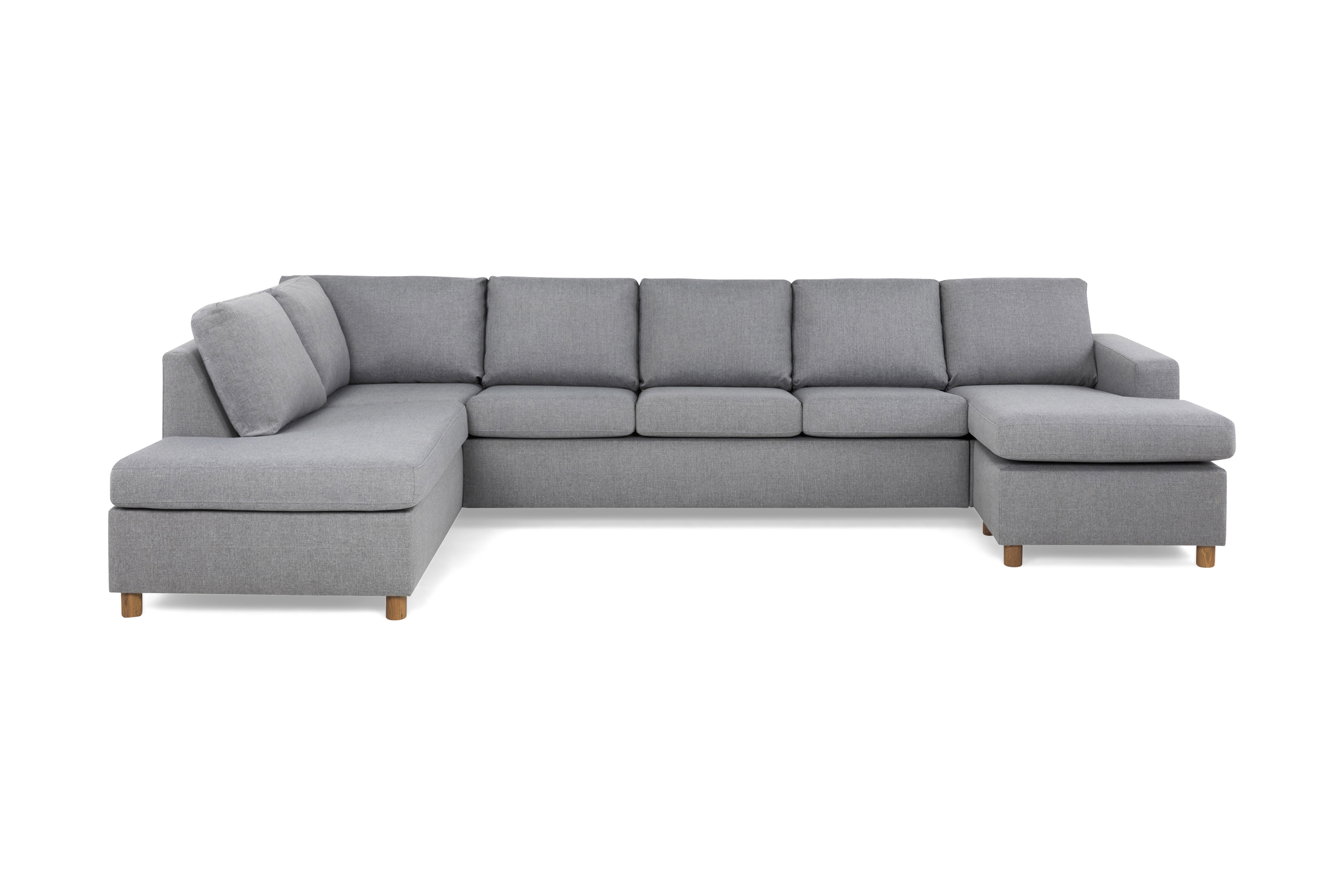 U-soffa Nevada XL Divan Höger Ljusgrå