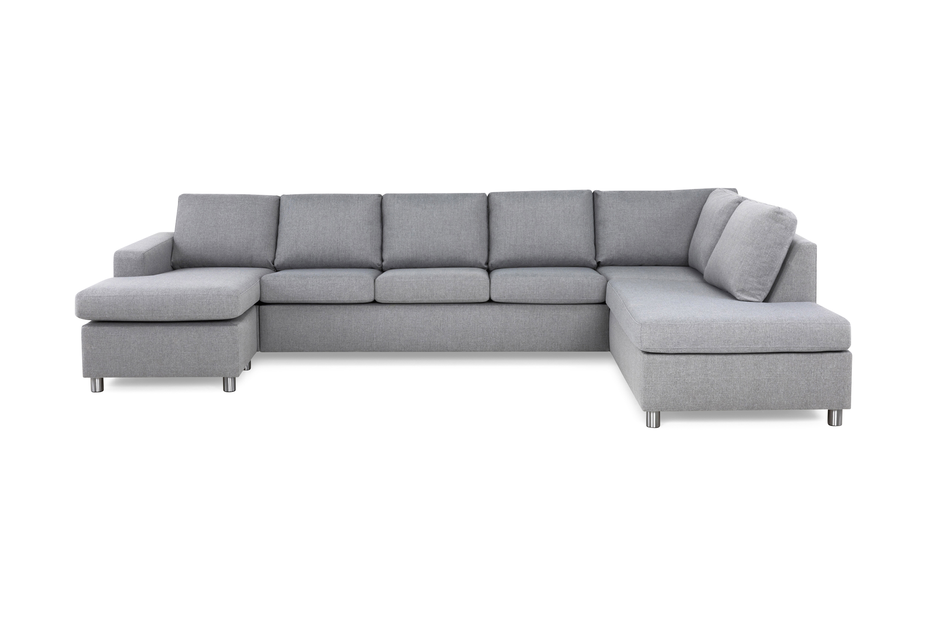 U-soffa Nevada XL Divan Vänster Ljusgrå