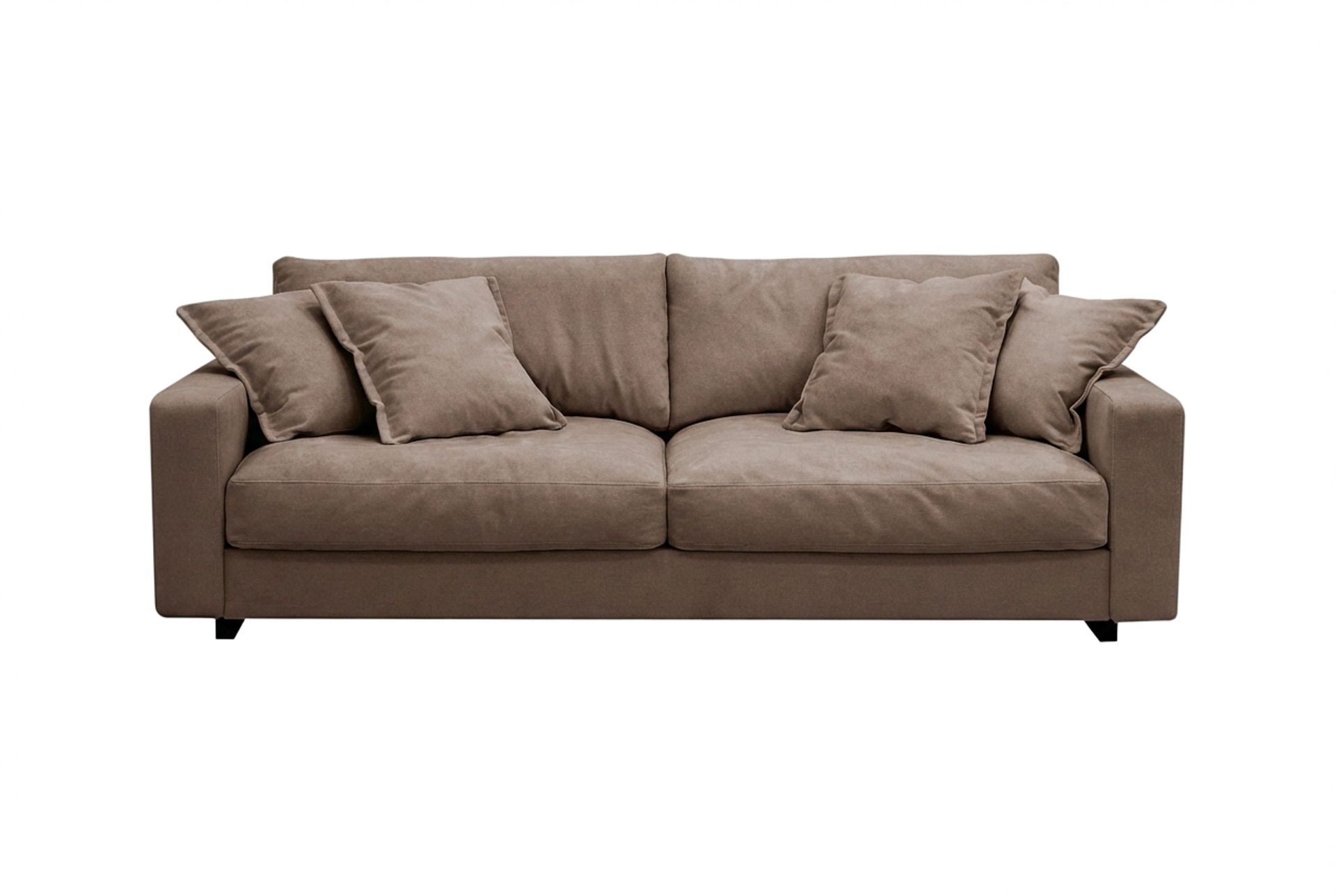 Valencia Extra Djup 3-sits Soffa i Chenille - Mörkbrun