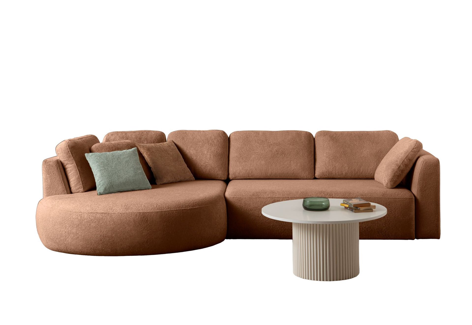 Venezia Hörnsoffa 310x75x105 cm - Mink