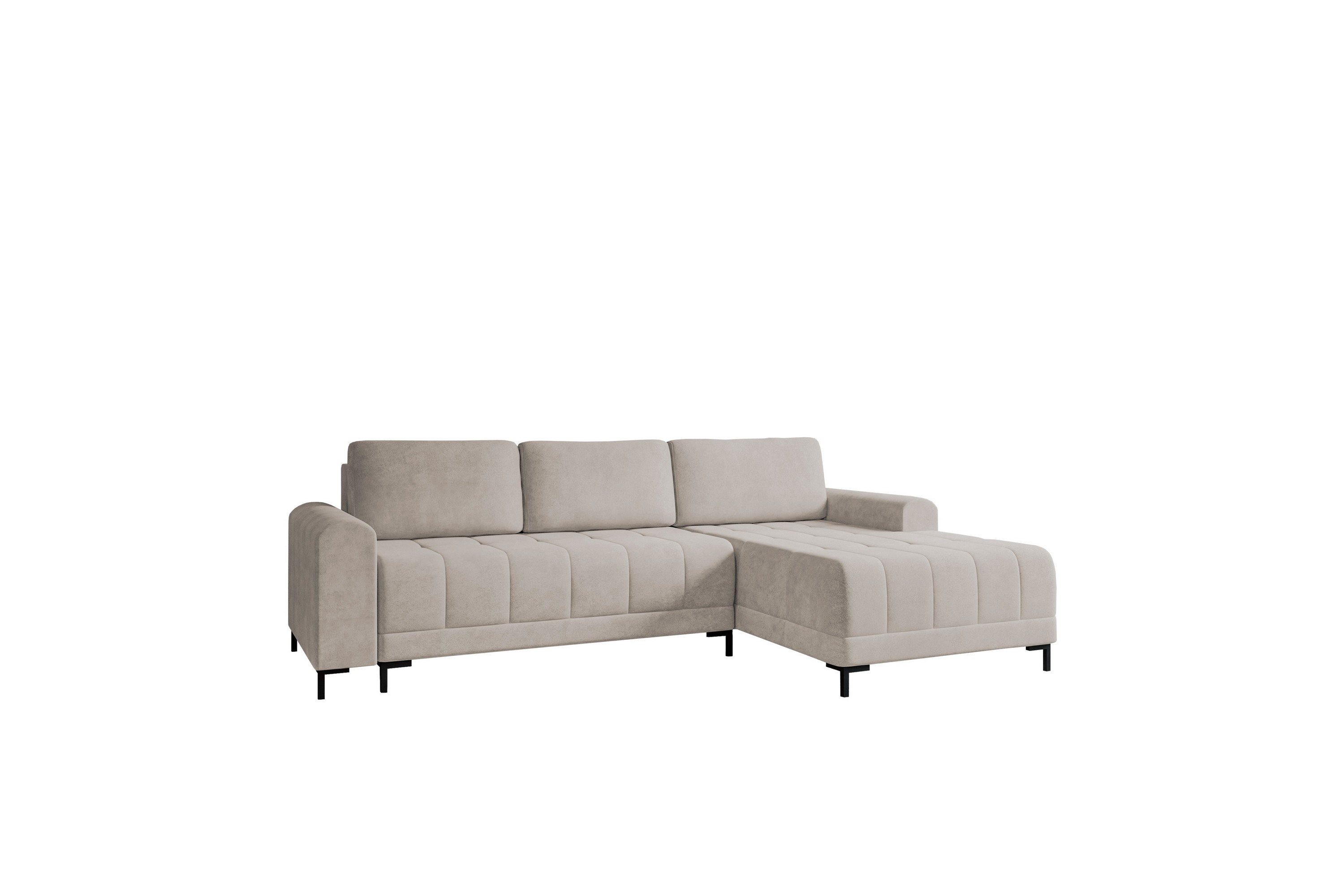 vilshult soffa med divan 3-sits - beige