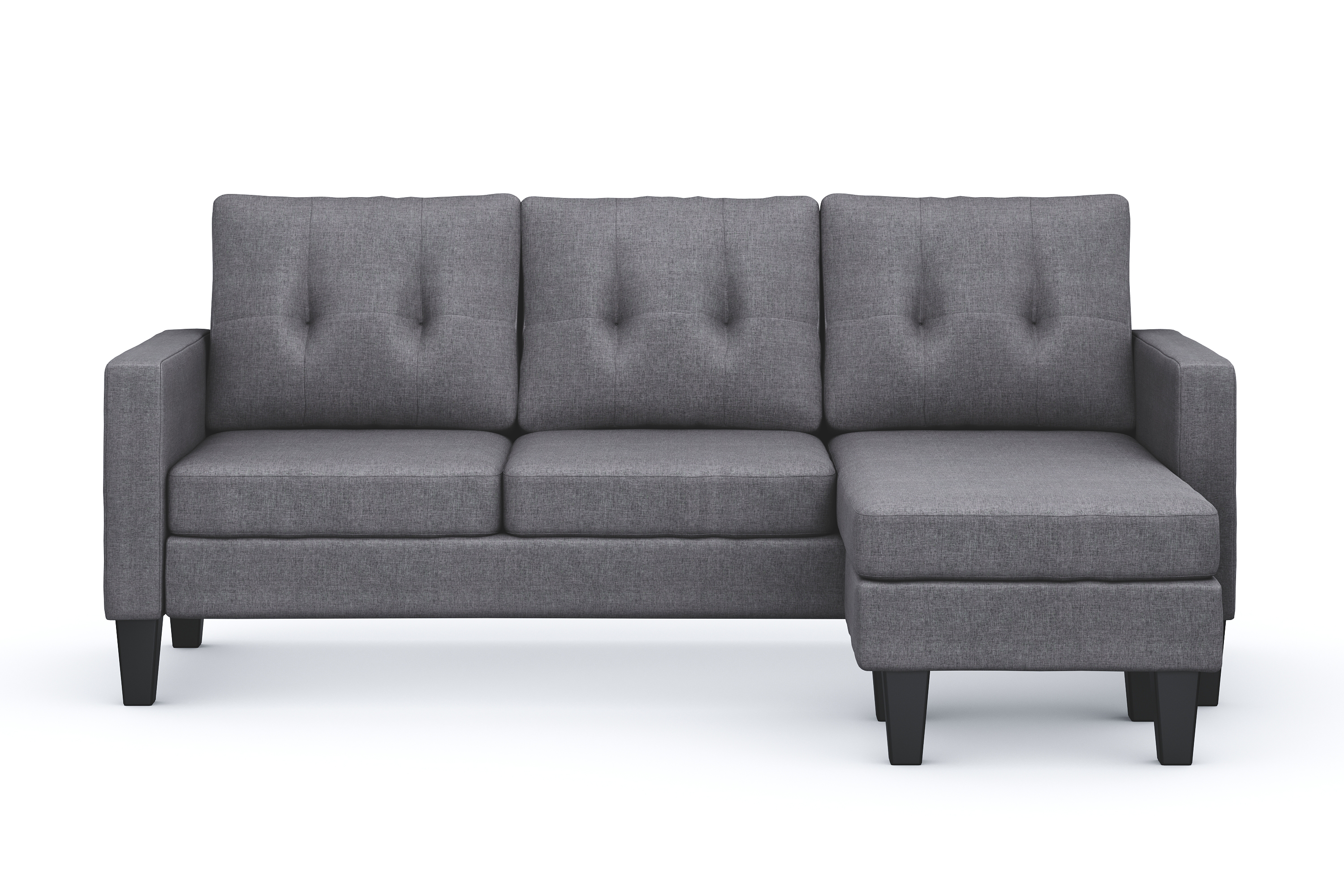 Vislanda 3-sits Soffa med Divan Grå